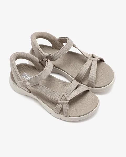 Skechers Go walk Flex Sandal Illumınate Kadın Bej Sandalet 141481 TPE