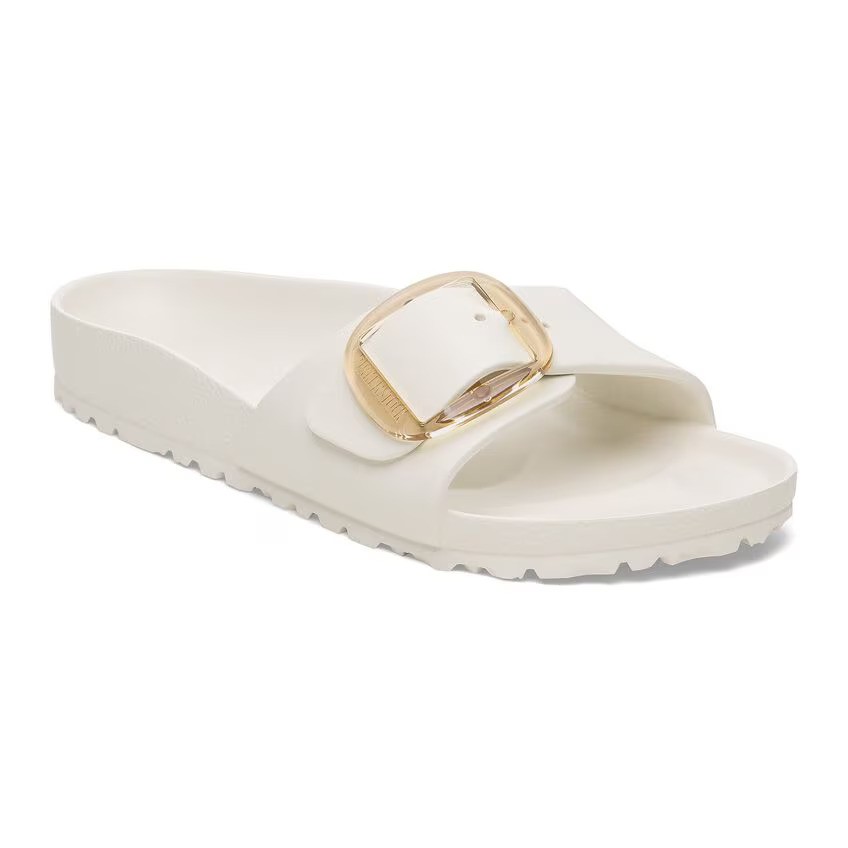 Birkenstock Madrıd Eva Bıg Buckle Kadın Krem Tek Bant Terlik 1029633