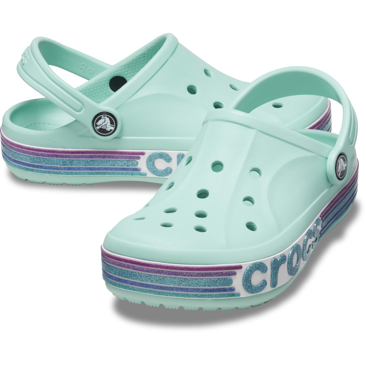 Crocs Bayaband Rainbow Glitter Clg T Kids 209731 - Turkuaz