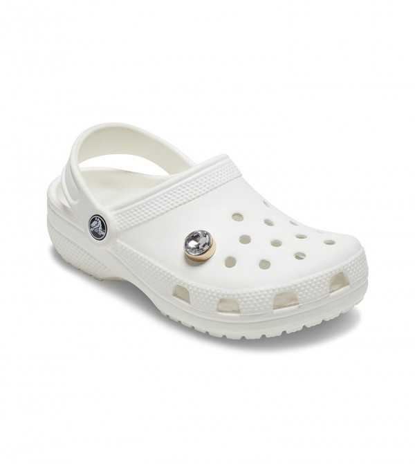 Crocs Gold Clear Gem Unisex Renkli Rozet