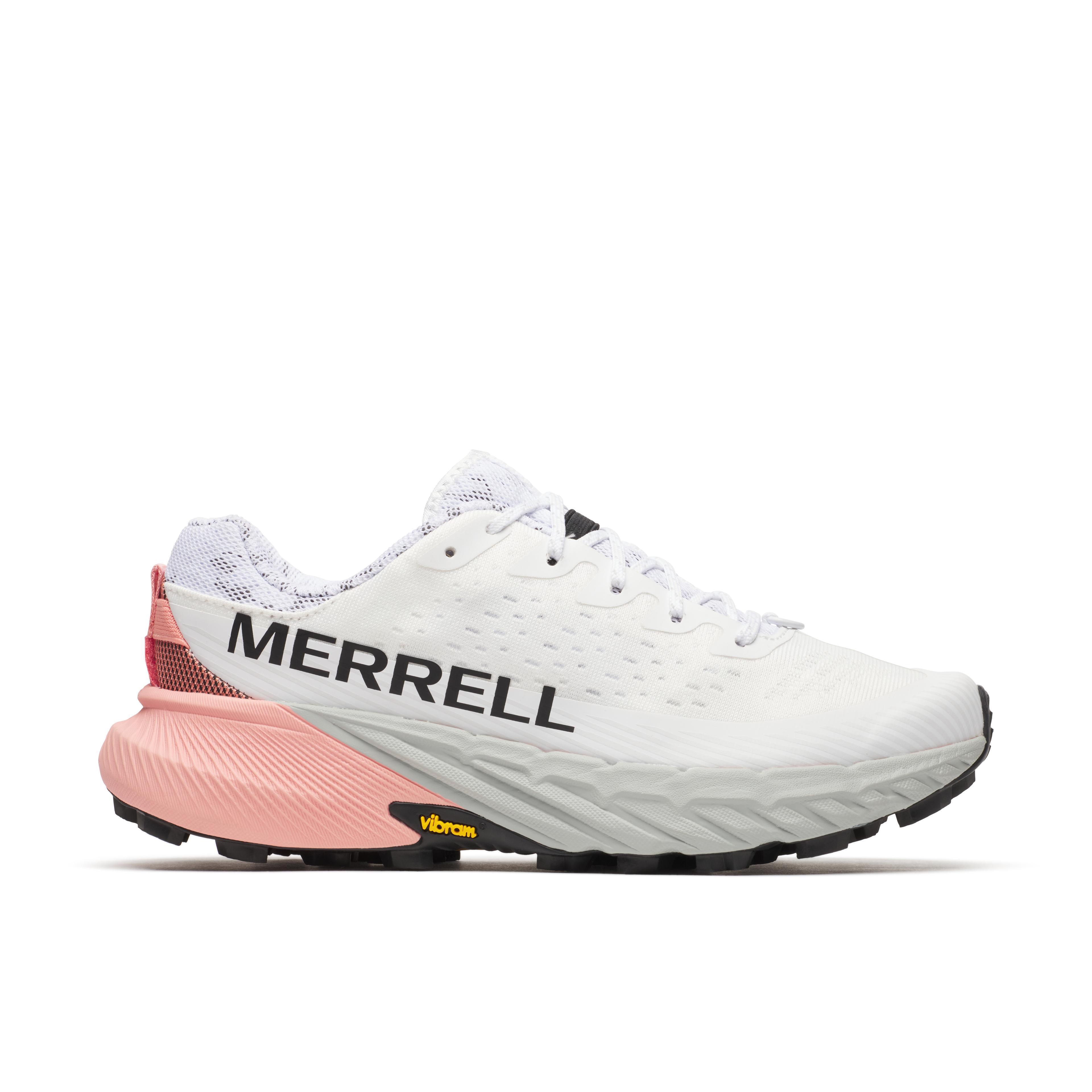 Merrell Agılıty Peak 5 Kadın Beyaz Gri Pembe Patika Koşusu Ayakkabısı J068374