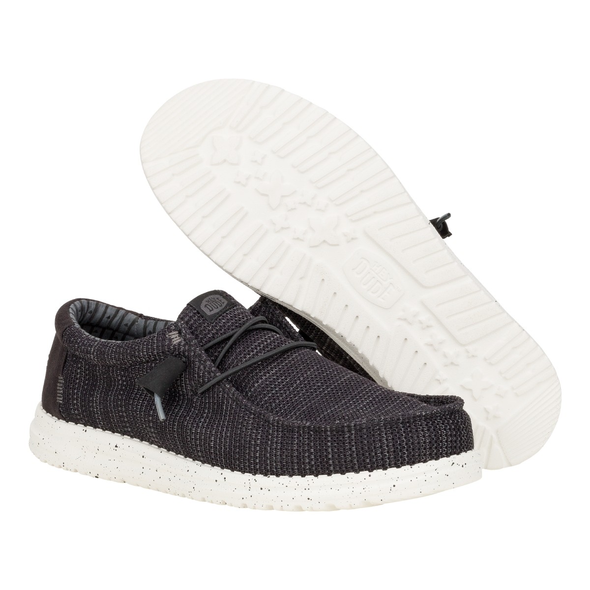 Hey Dude Wally Stretch Sox Black White HD.41898-066
