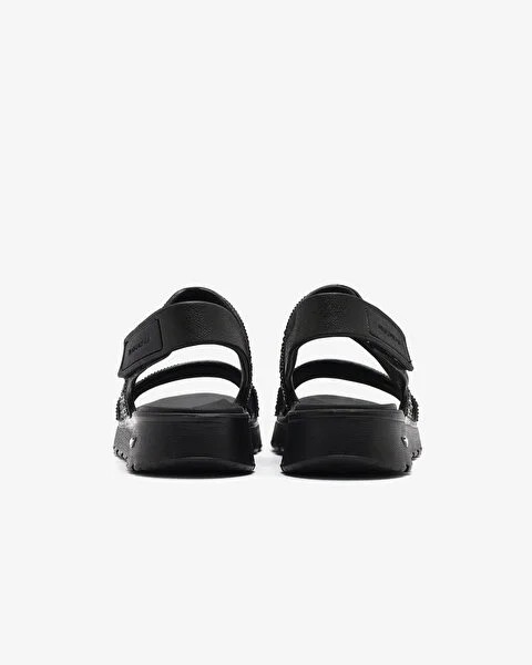 Skechers Arch Fit Footsteps Kadın Siyah Spor Sandalet 111531 BBK