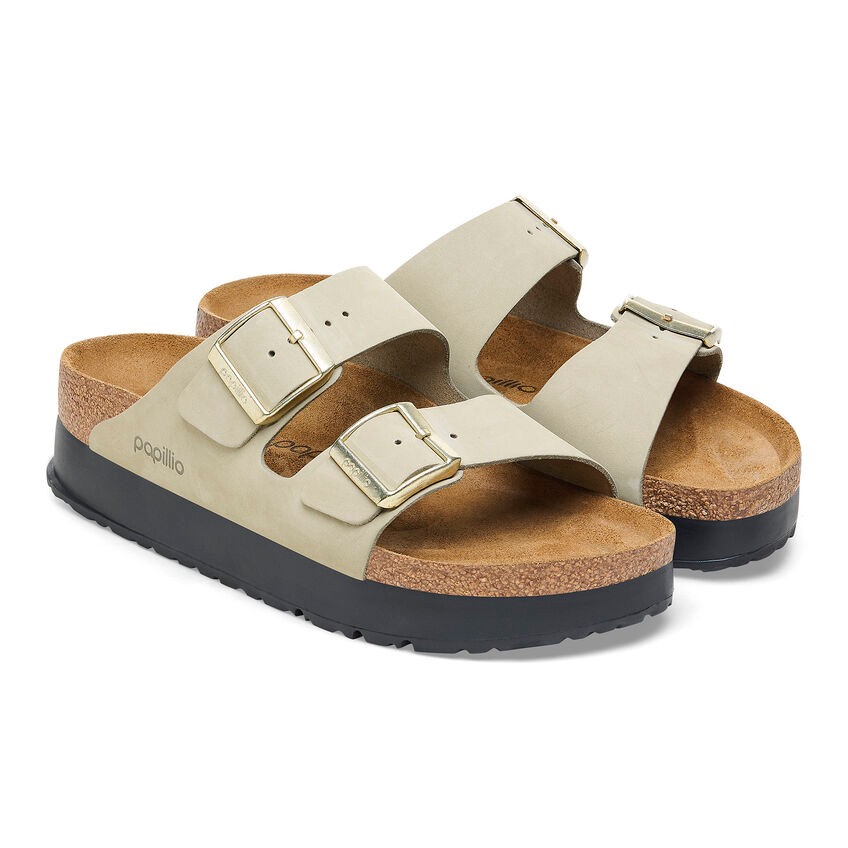 Birkenstock Arızona Platform Flex Nu Kadın Açık Yeşil Terlik 1026971