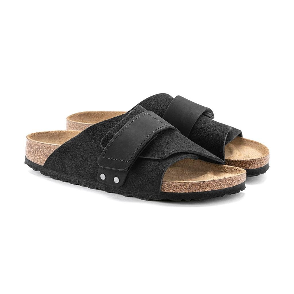 Birkenstock Kyoto Vl Erkek Siyah Düz Bant Terlik 1022566