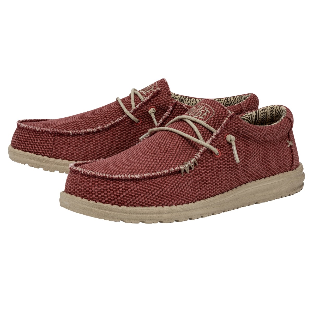 Hey Dude Wally Braided Pompeian Red HD.40003 6VP