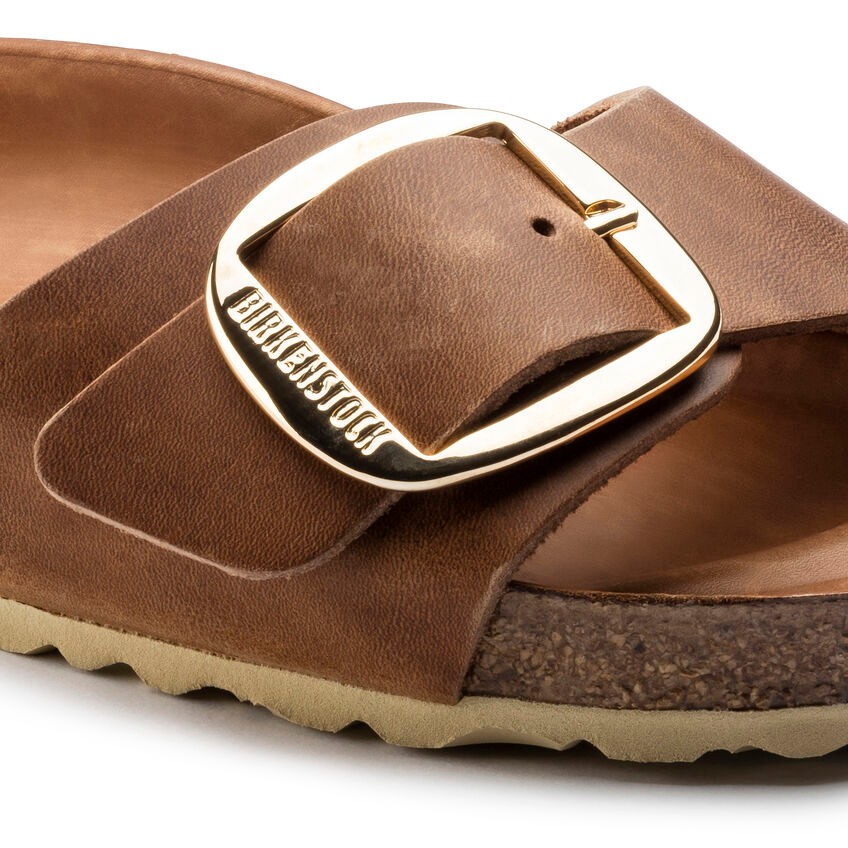 Birkenstock Madrıd Bıg Buckle Leoı Kadın Konyak Terlik