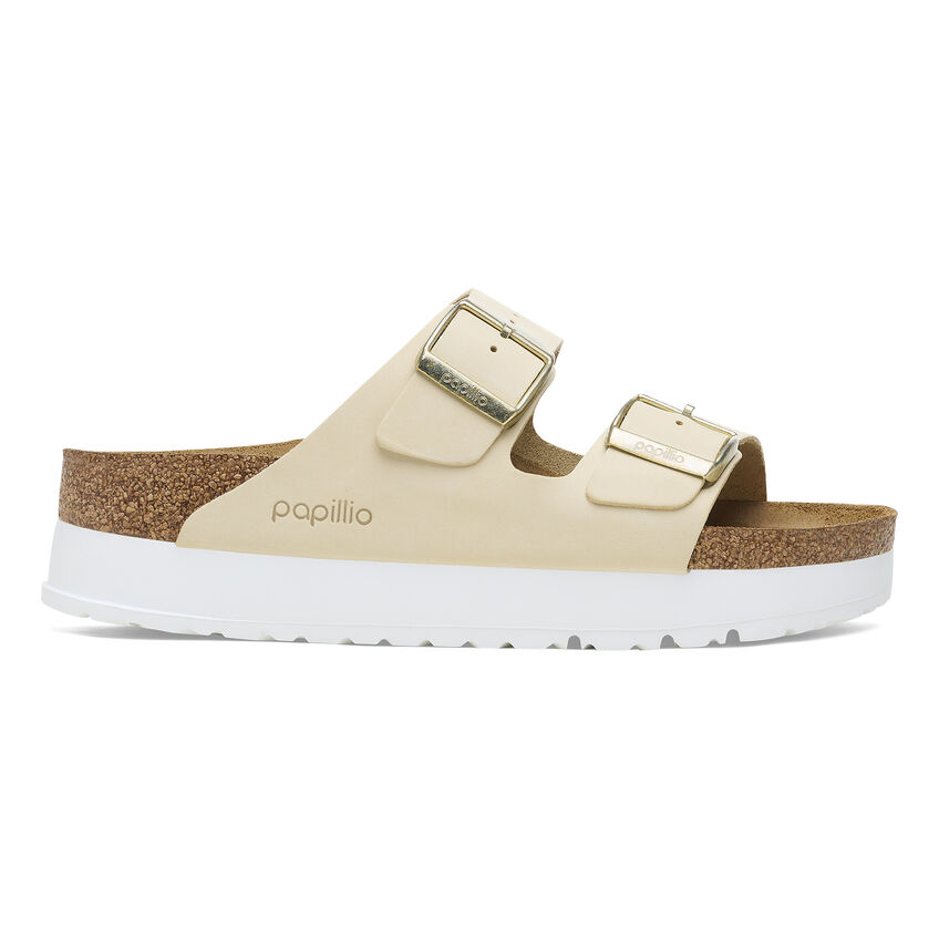 Birkenstock Arızona Platform Flex Nu Kadın Bej Terlik 1026924