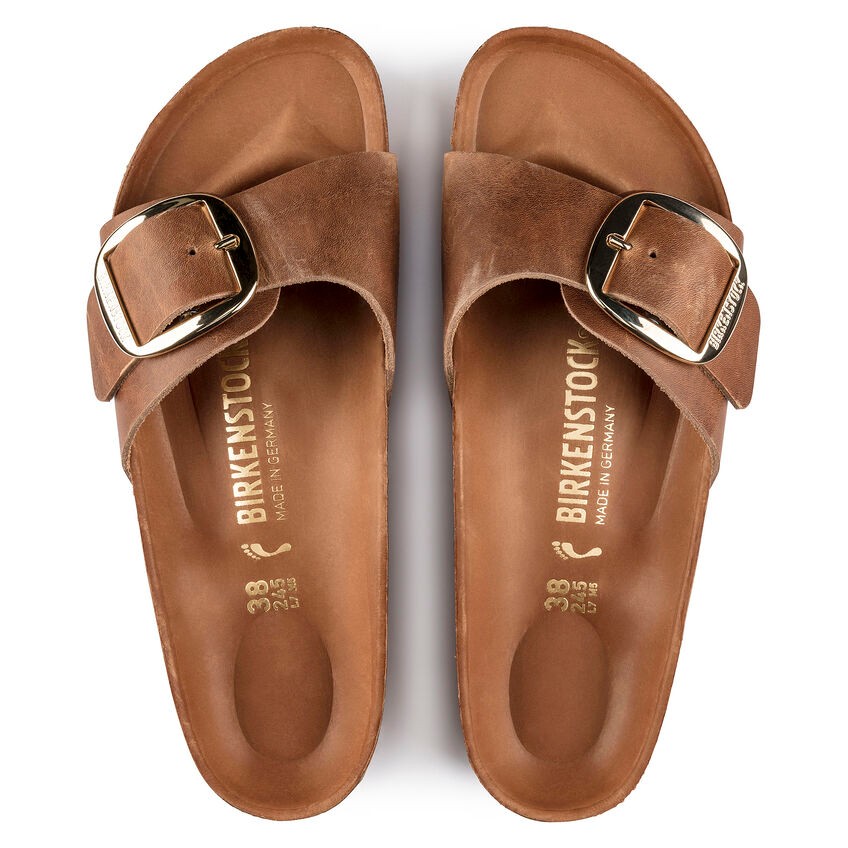 Birkenstock Madrıd Bıg Buckle Leoı Kadın Konyak Terlik