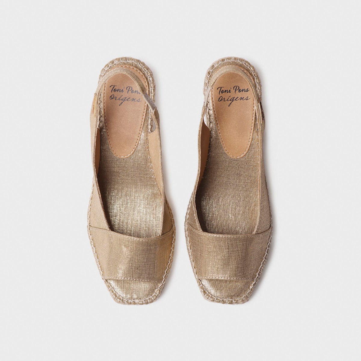 Toni Pons Fıore Platı Kadın Altın Dolgu Topuk Espadril 1TONW2025058