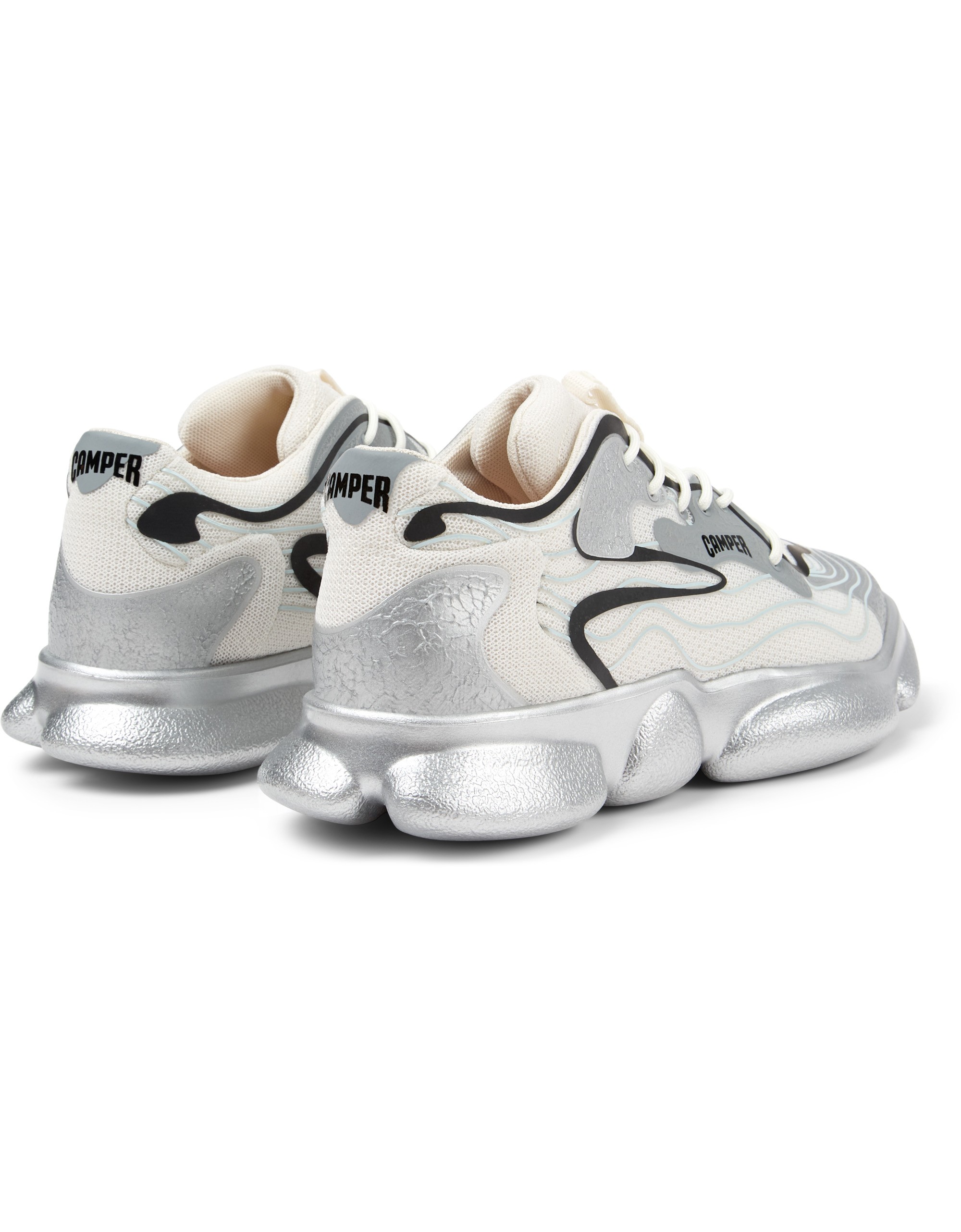 Camper Karst Gümüş Kadın Spor Ayakkabı Sneaker K201694-007