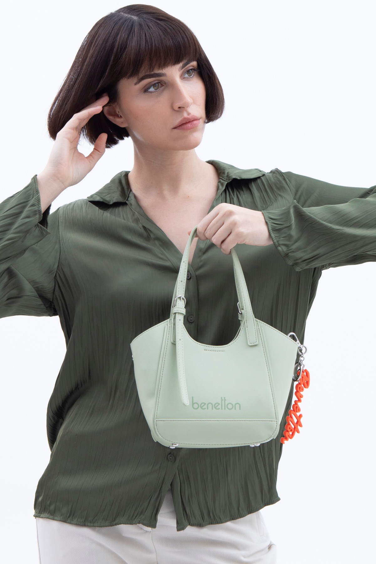 Unıted Colours Of Benetton Kadın El Çantası - Yeşil
