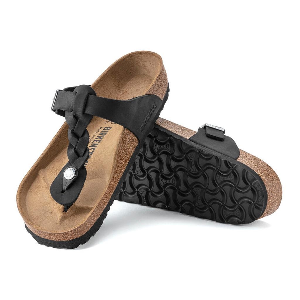 Birkenstock Gızeh Leoı Braıded Kadın Siyah Parmak Arası Terlik 1021349
