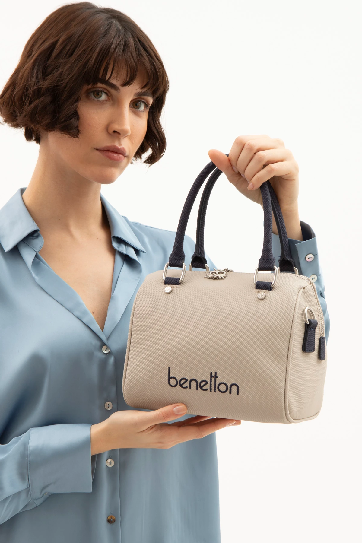 Unıted Colors Of Benetton Kadın Omuz Kol Çantası BNT_1618 - Taş-Laci