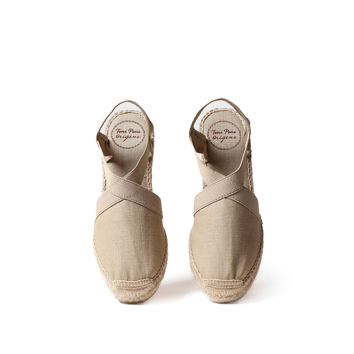 Toni Pons Ter Elastic Linen Pedra Kadın Taş Dolgu Topuk Espadril 1TONW2020089