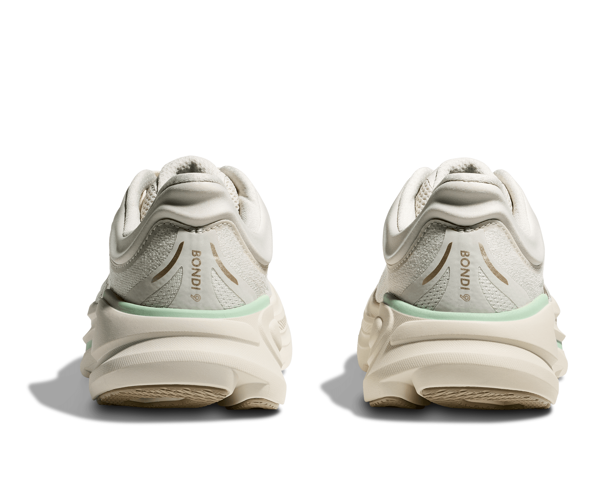 Hoka Bondi 9 Kadın Beyaz Yeşil Koşu Ayakkabısı 1162012-TLSL