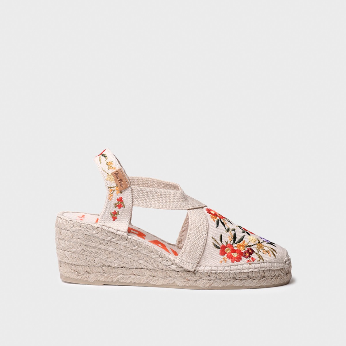 Toni Pons Montjoı Dalia Kadın Bej Çiçek Desen Dolgu Topuk Espadril 1TONW2025085