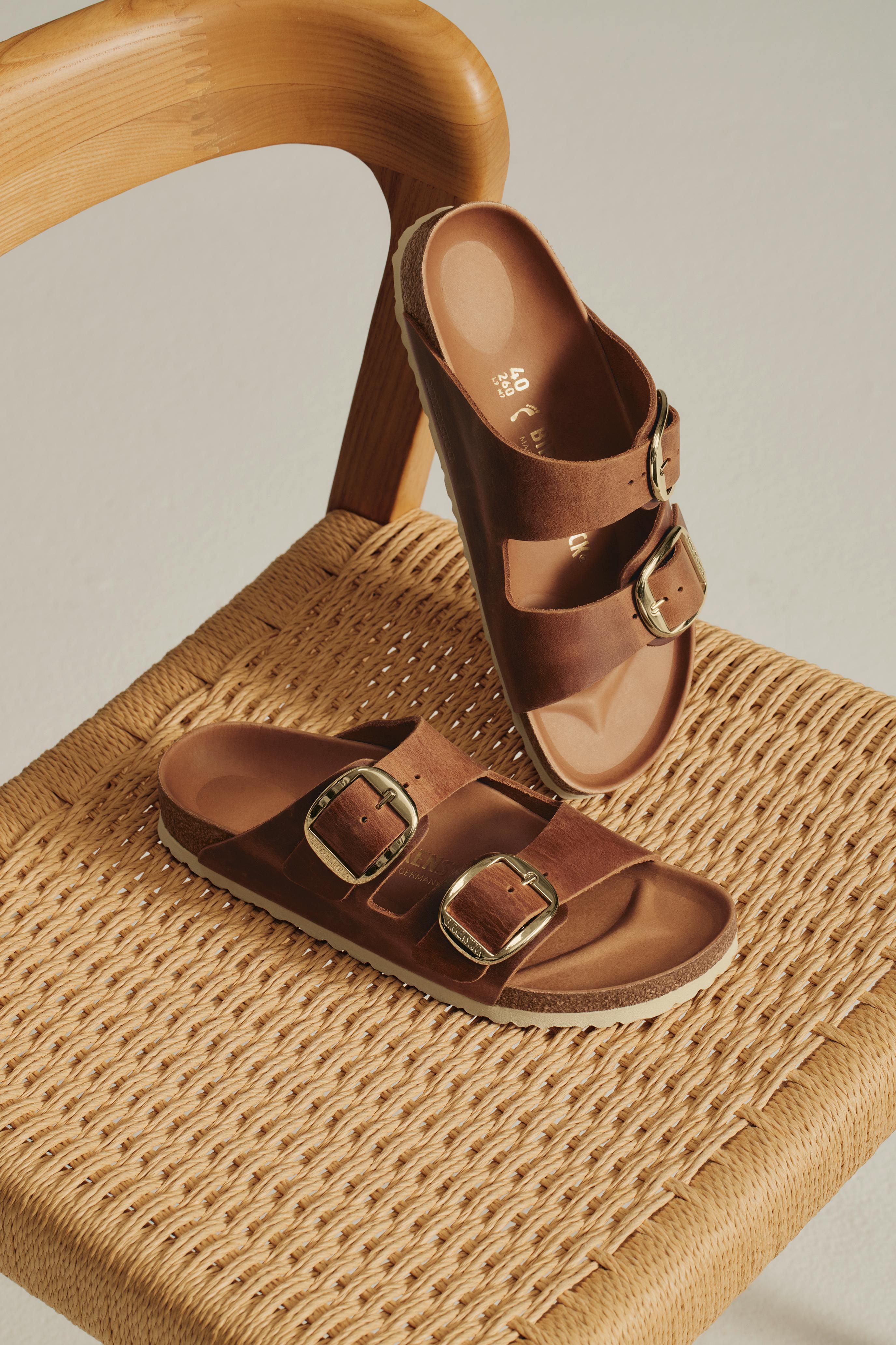 Birkenstock Arızona Bıg Buckle Leoı Kadın Konyak Terlik