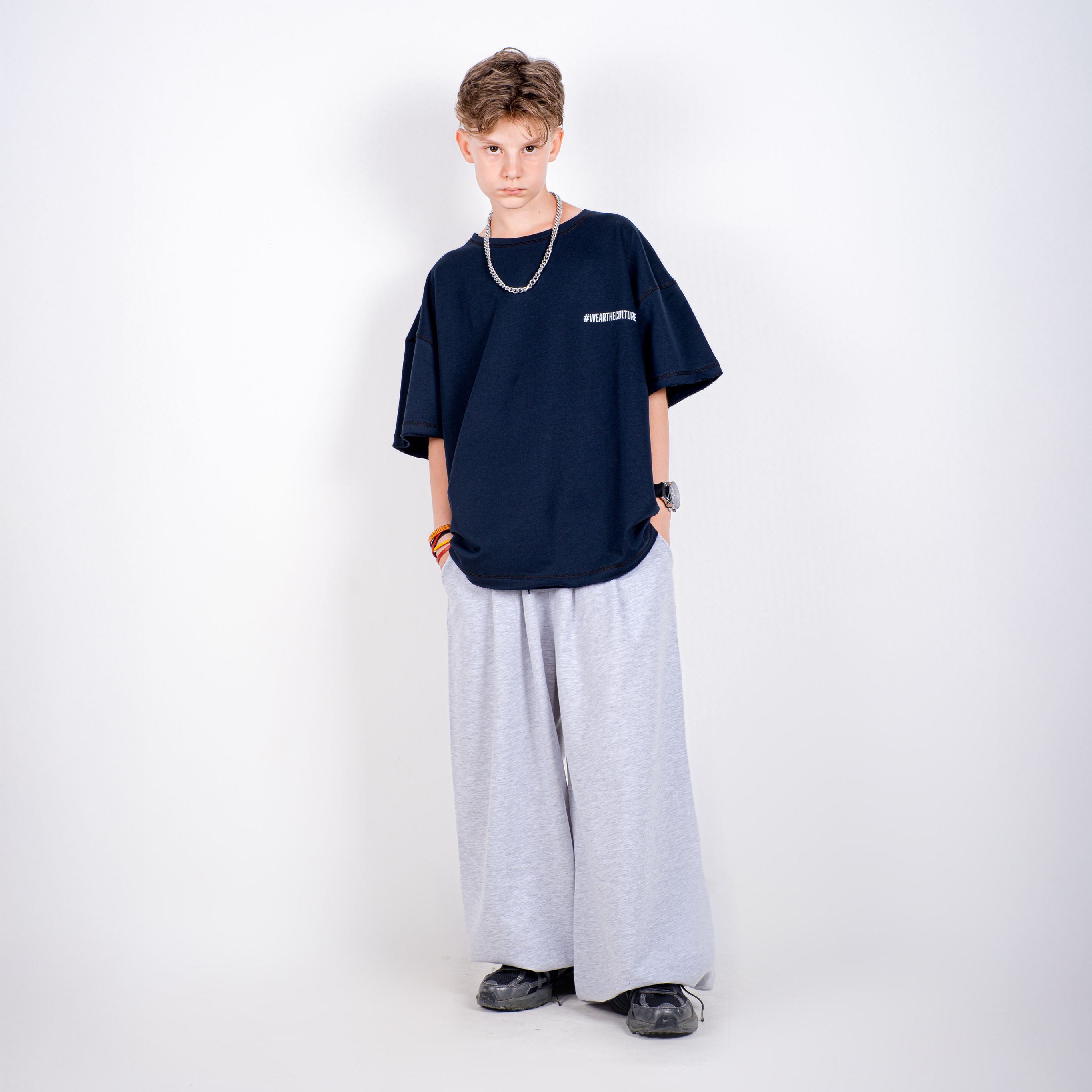 StreetKids Oversize Eşofman – Gri | Çocuk ve Genç - Erkek (143-170 cm)