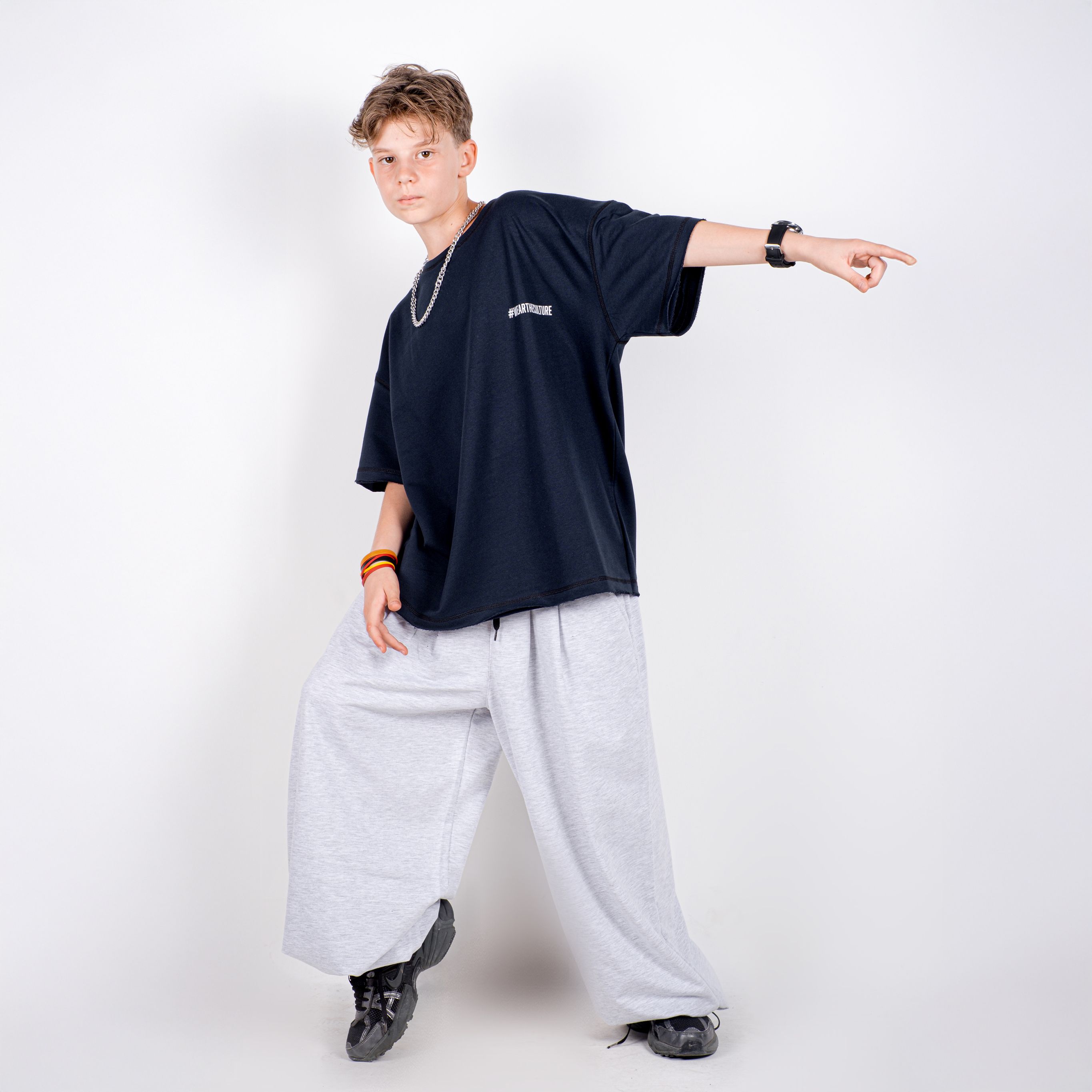 StreetKids Oversize Eşofman – Gri | Çocuk ve Genç - Erkek (143-170 cm)