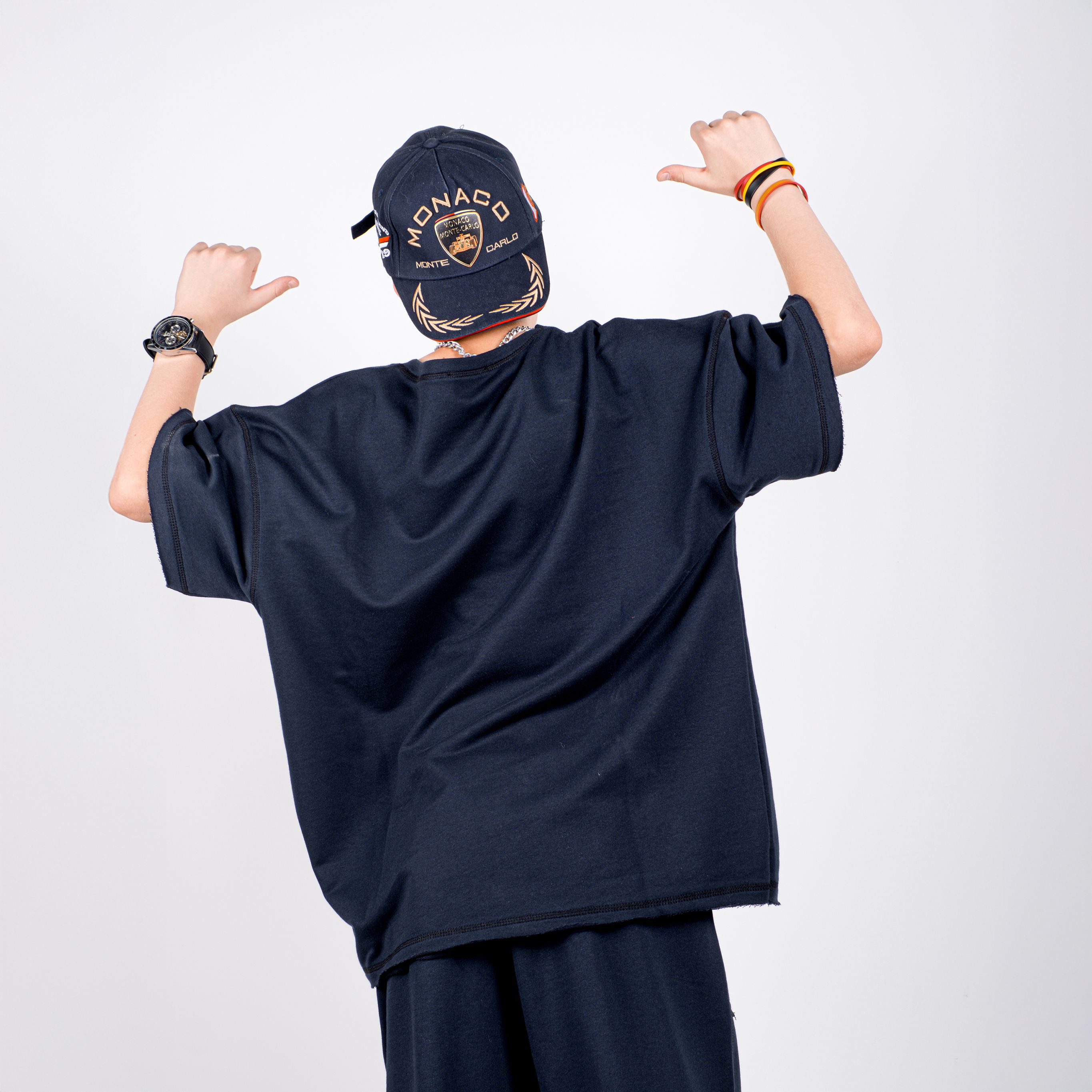 StreetKids Oversize Takım Basic Yazlık – Lacivert | Çocuk ve Genç Erkek (135-170 cm)