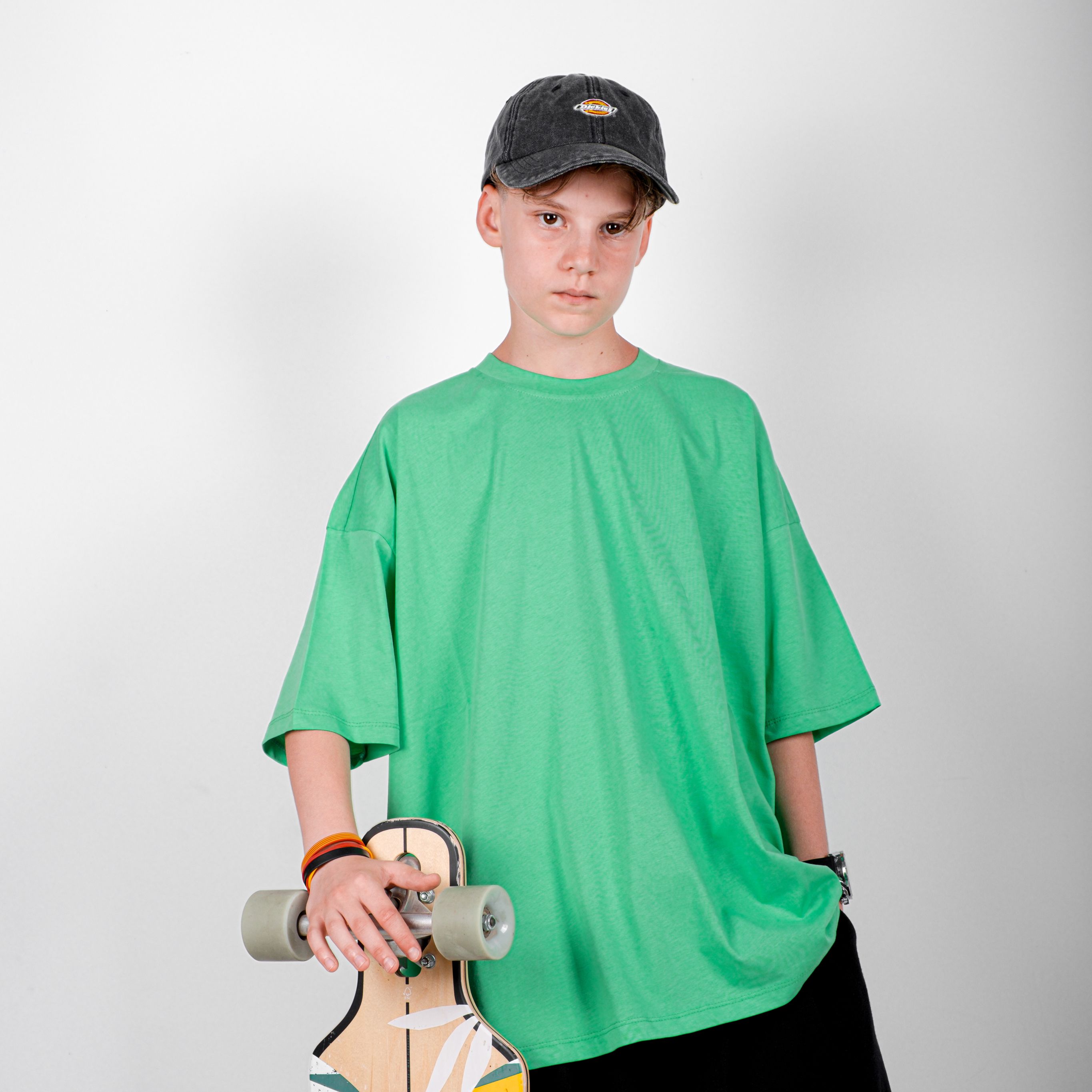 StreetKids Oversize Tişört – Yeşil | Çocuk ve Genç - Erkek (150-180 cm)