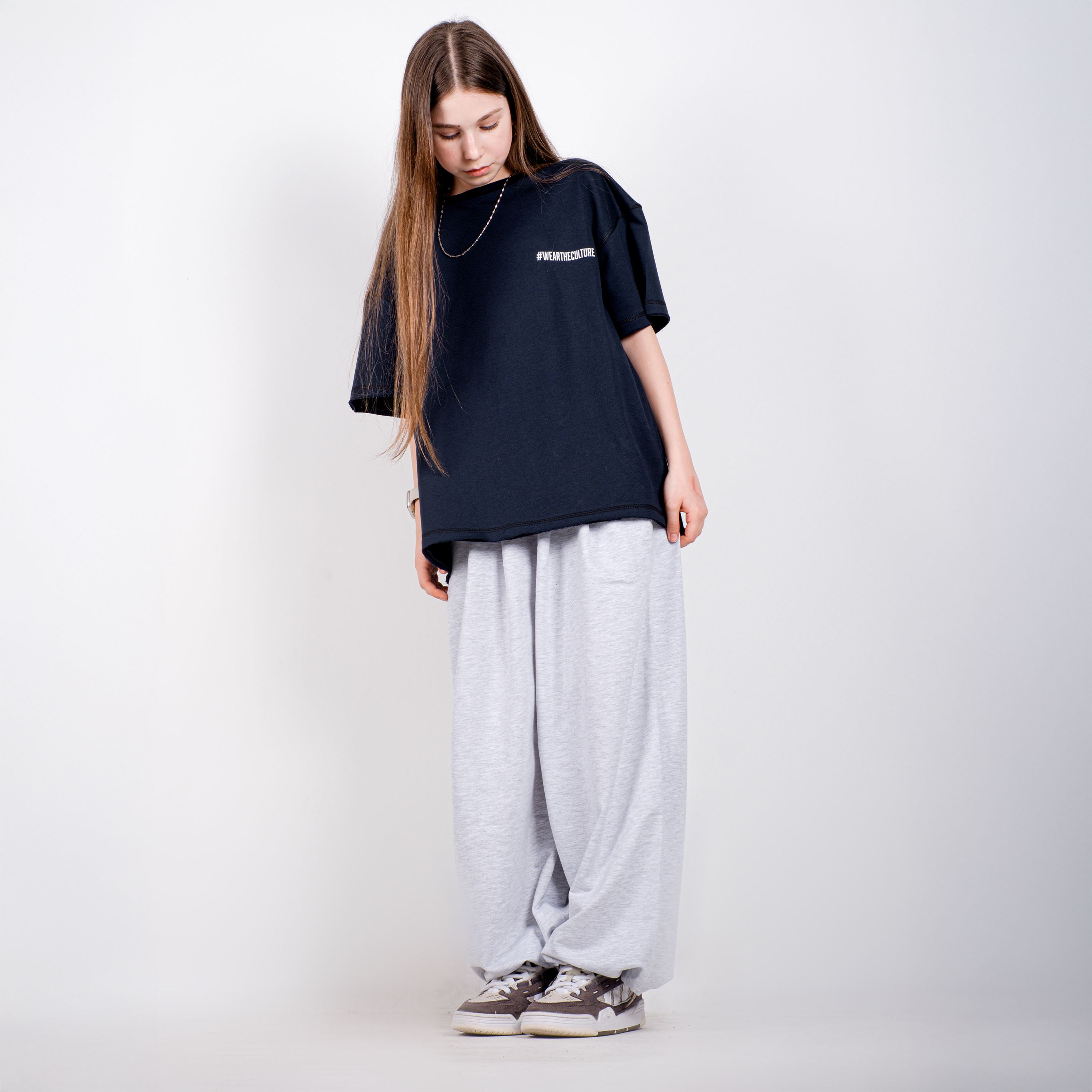 StreetKids Oversize Eşofman – Gri | Çocuk ve Genç - Kız (143-170 cm)