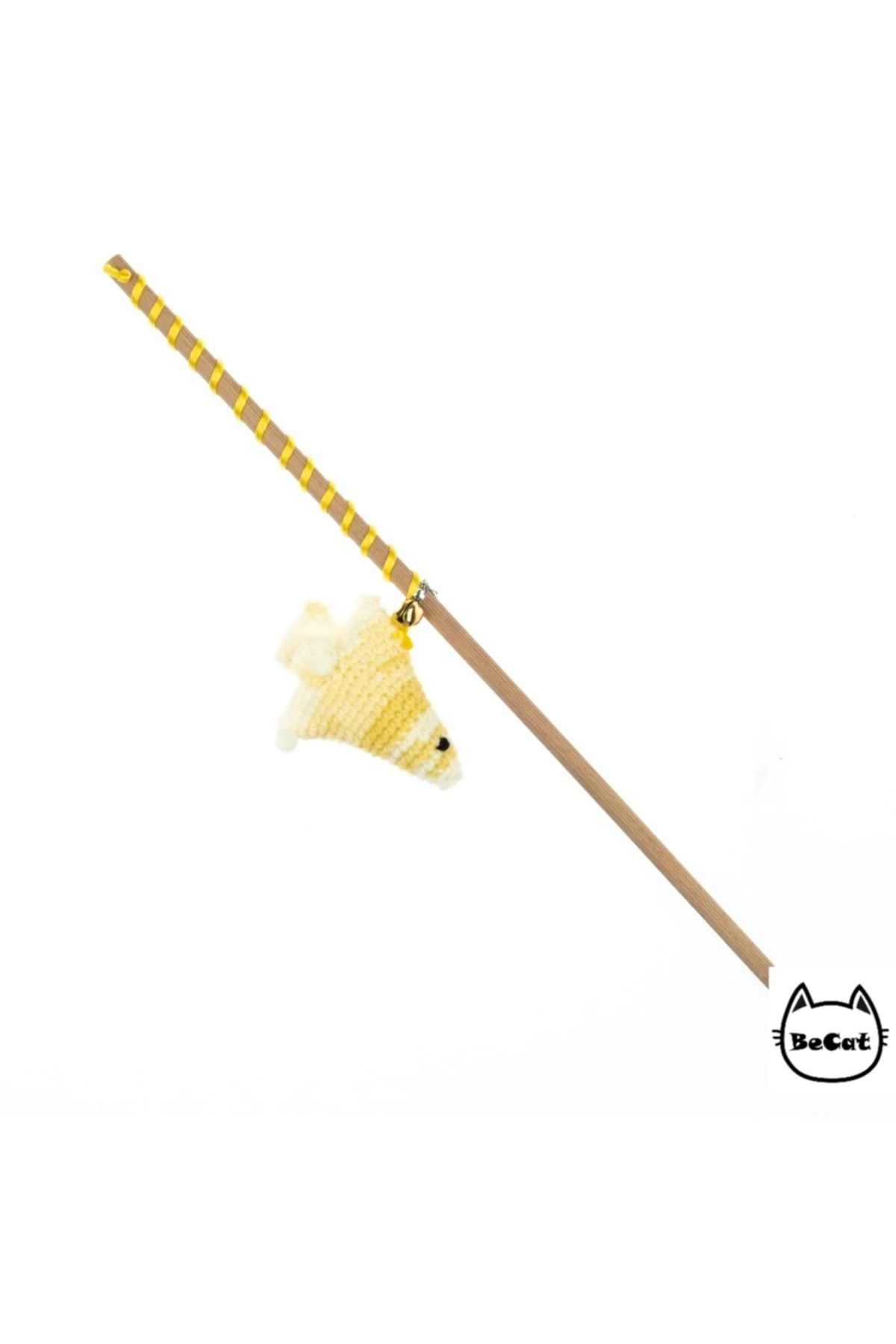 Çanlı Kedi Oltası Amigurimi Balık Oyuncaklı