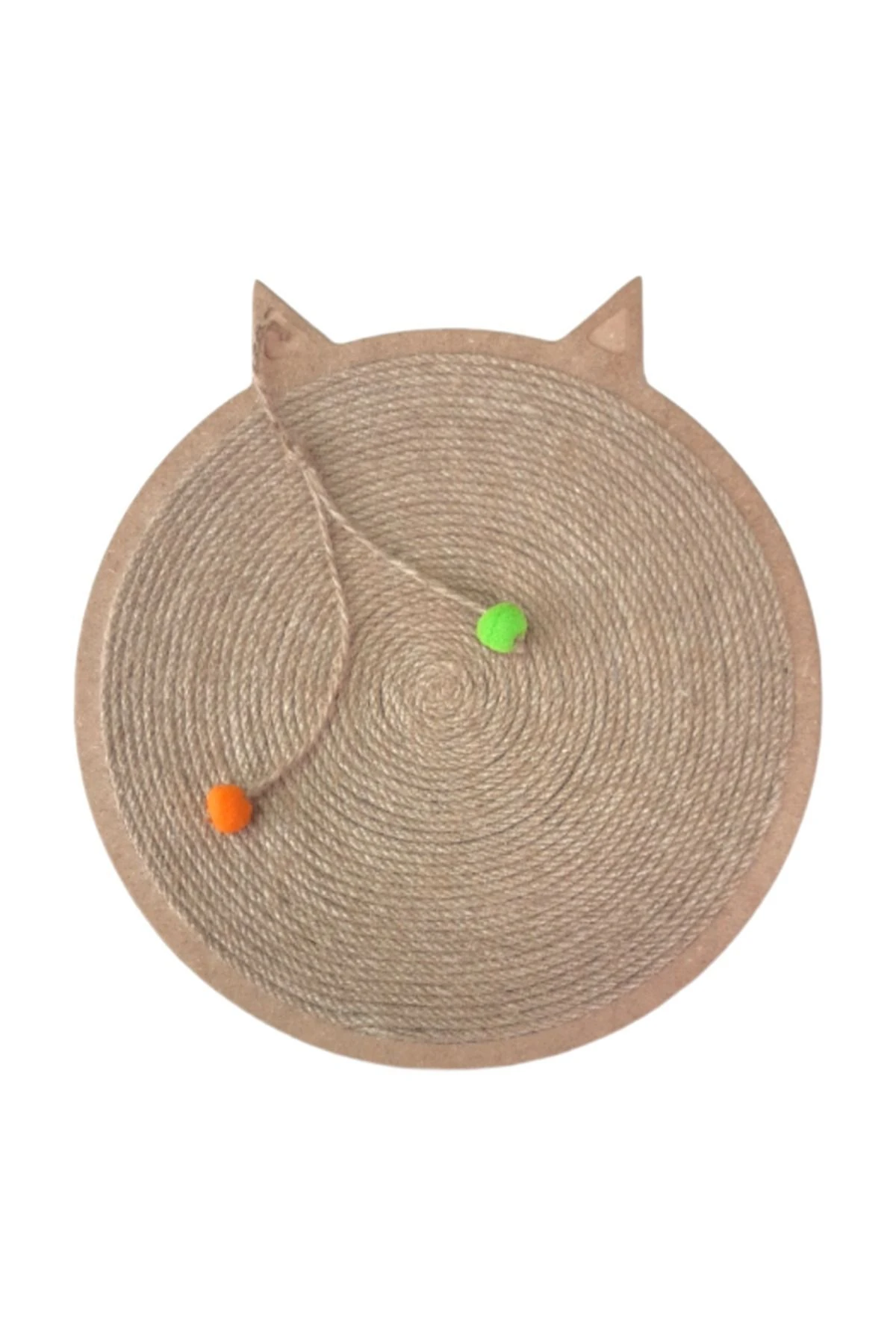 Duvara Monte Edilebilir Kedi Tırmalama Tahtası Yuvarlak Model