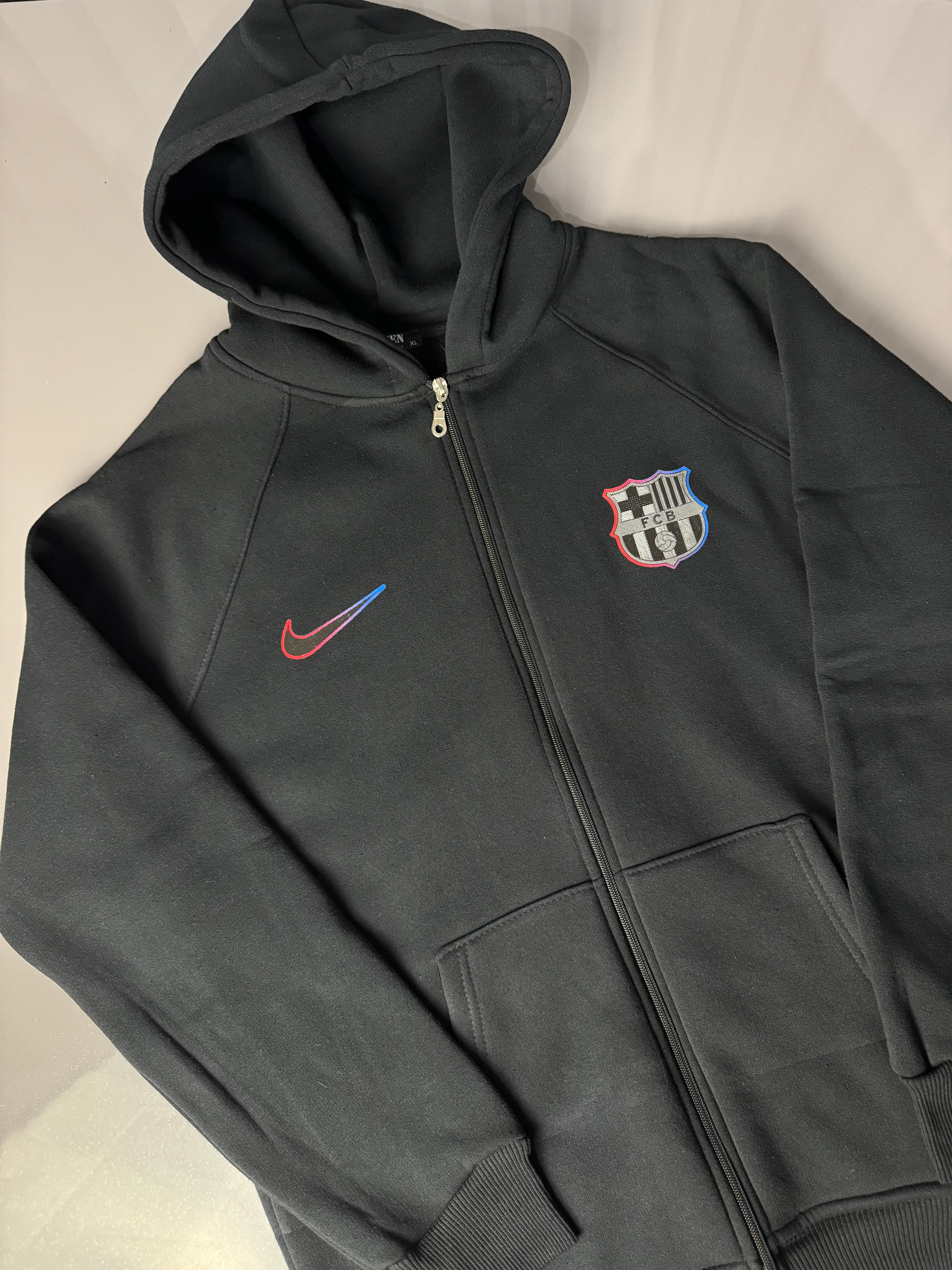 Barcelona Black Kapüşonlu Sweatshirt ⭐