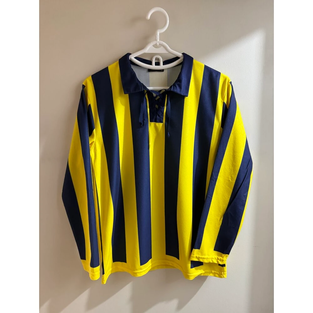 Sarı Lacivert Zaferin Rengi Dokuma Polar ⭐️