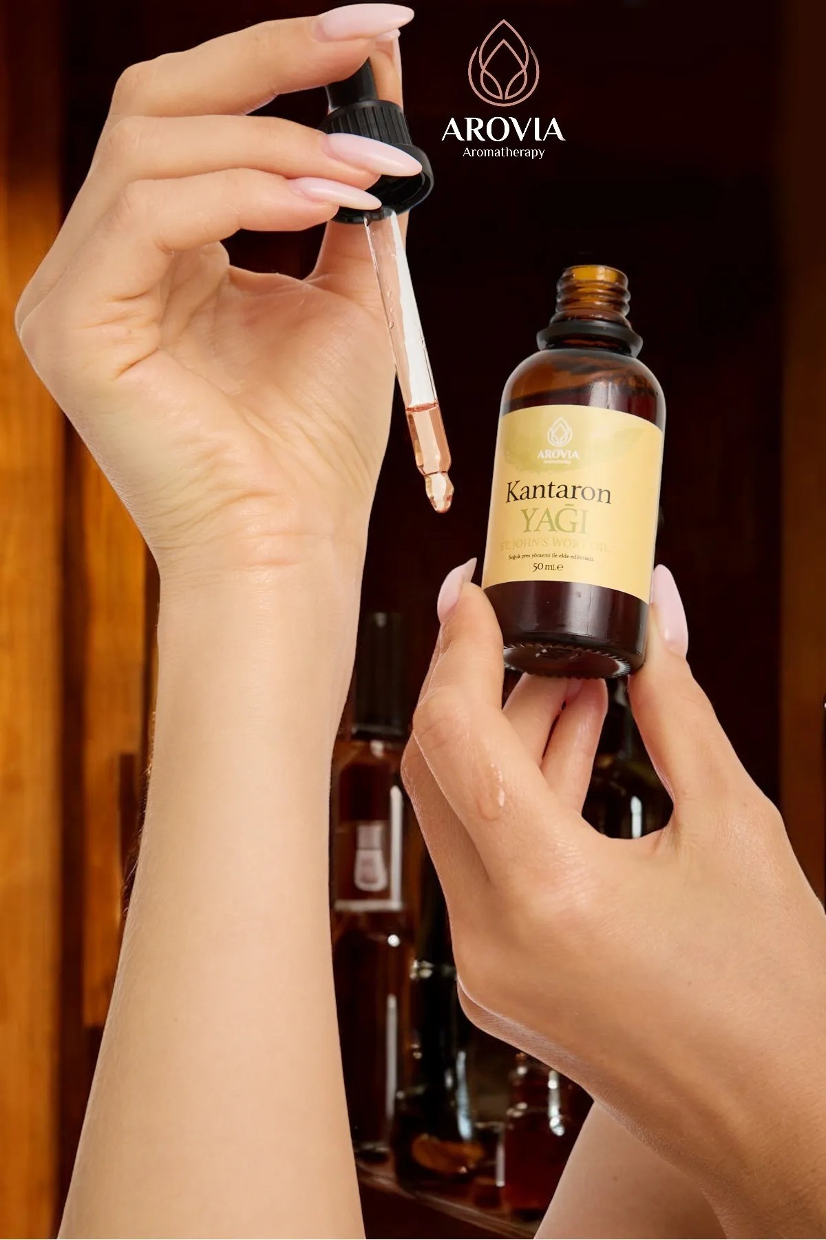Sarı Kantaron Yağı Doğal St John'S Wort Oil Damlalıklı Cam Şişede 50ml 