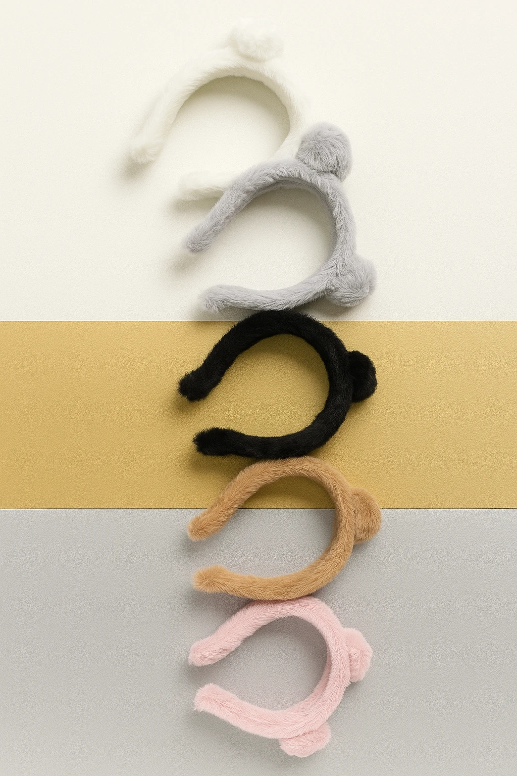 Ponpon Peluş Yetişkin / Çocuk Taç Seti 5' li