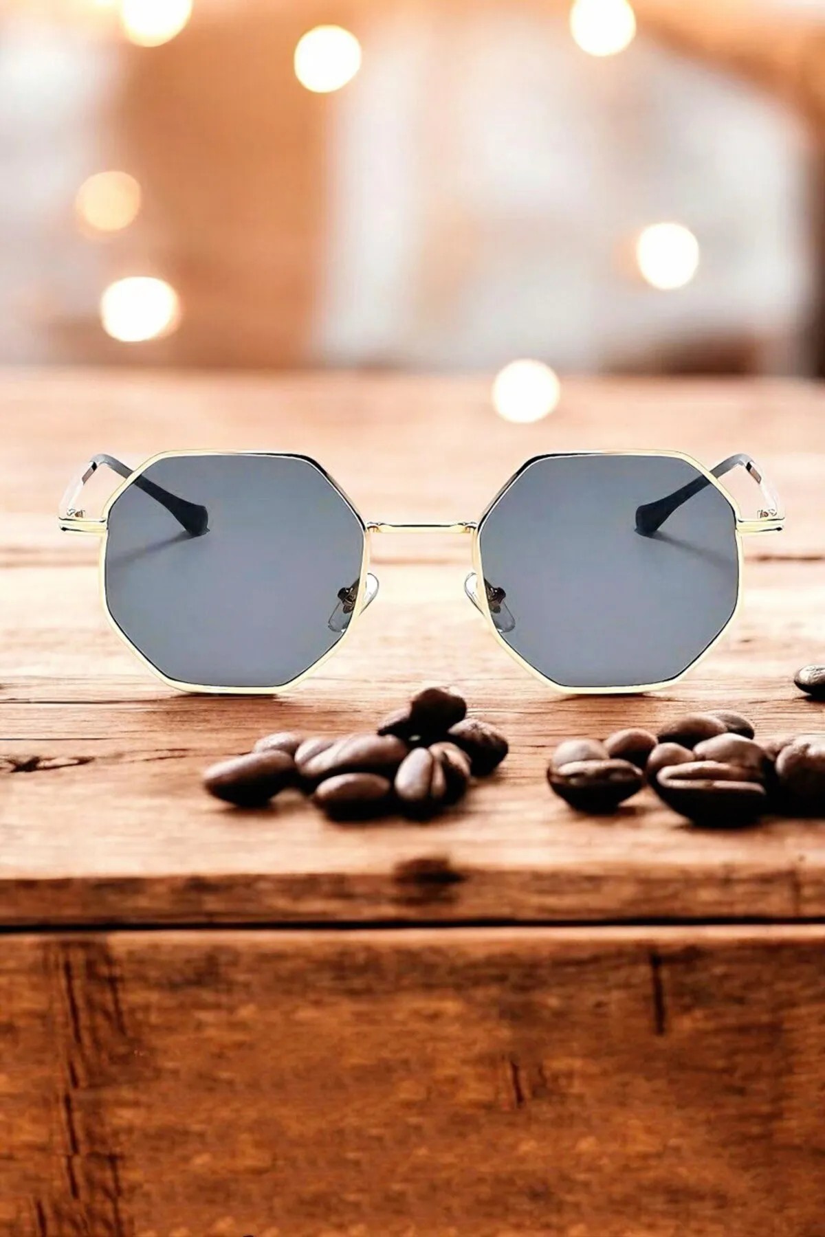 Esagano Geometrik  Unisex Metal Güneş Gözlüğü