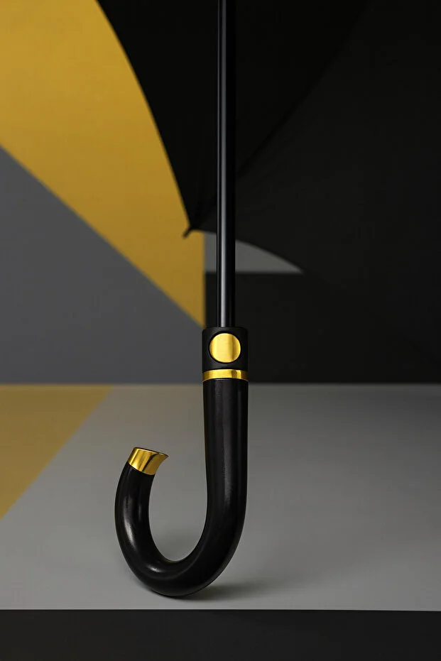 Gold Detaylı 10 Telli Fiber Şemsiye  MCR 63