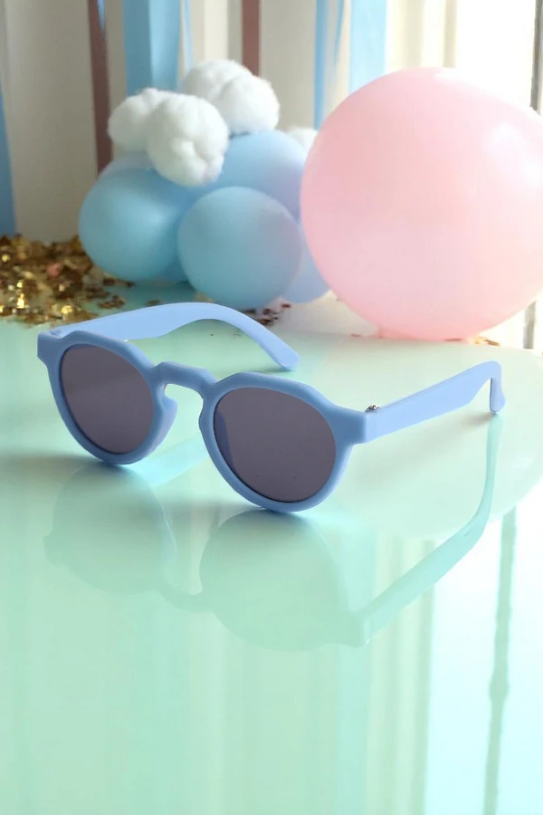 Skake Yuvarlak Mat 0-10 Yaş Uv 400 Çocuk Güneş Gözlüğü