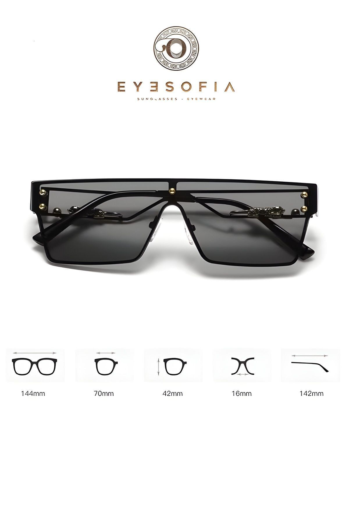 Louis Unisex Metallic Güneş Gözlüğü