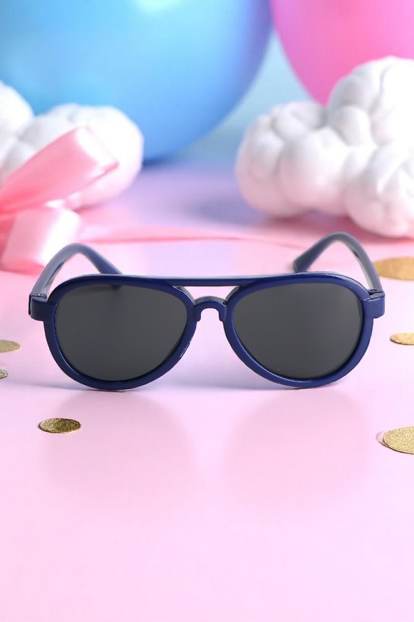 Çocuk Damla Unisex Güneş Gözlüğü - Laci̇vert