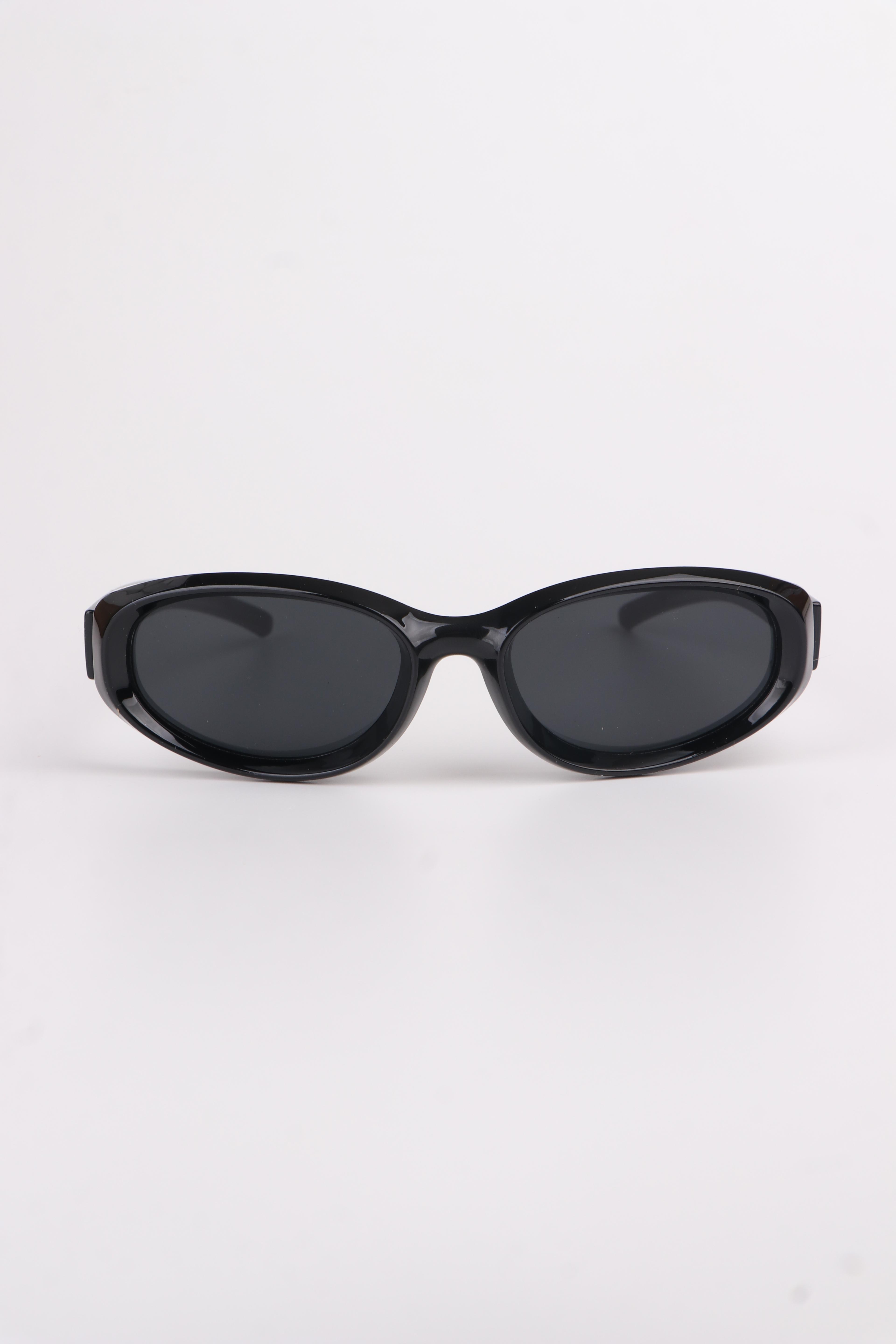 Şeritli Egg Oval Vintage Unisex Model Güneş Gözlüğü