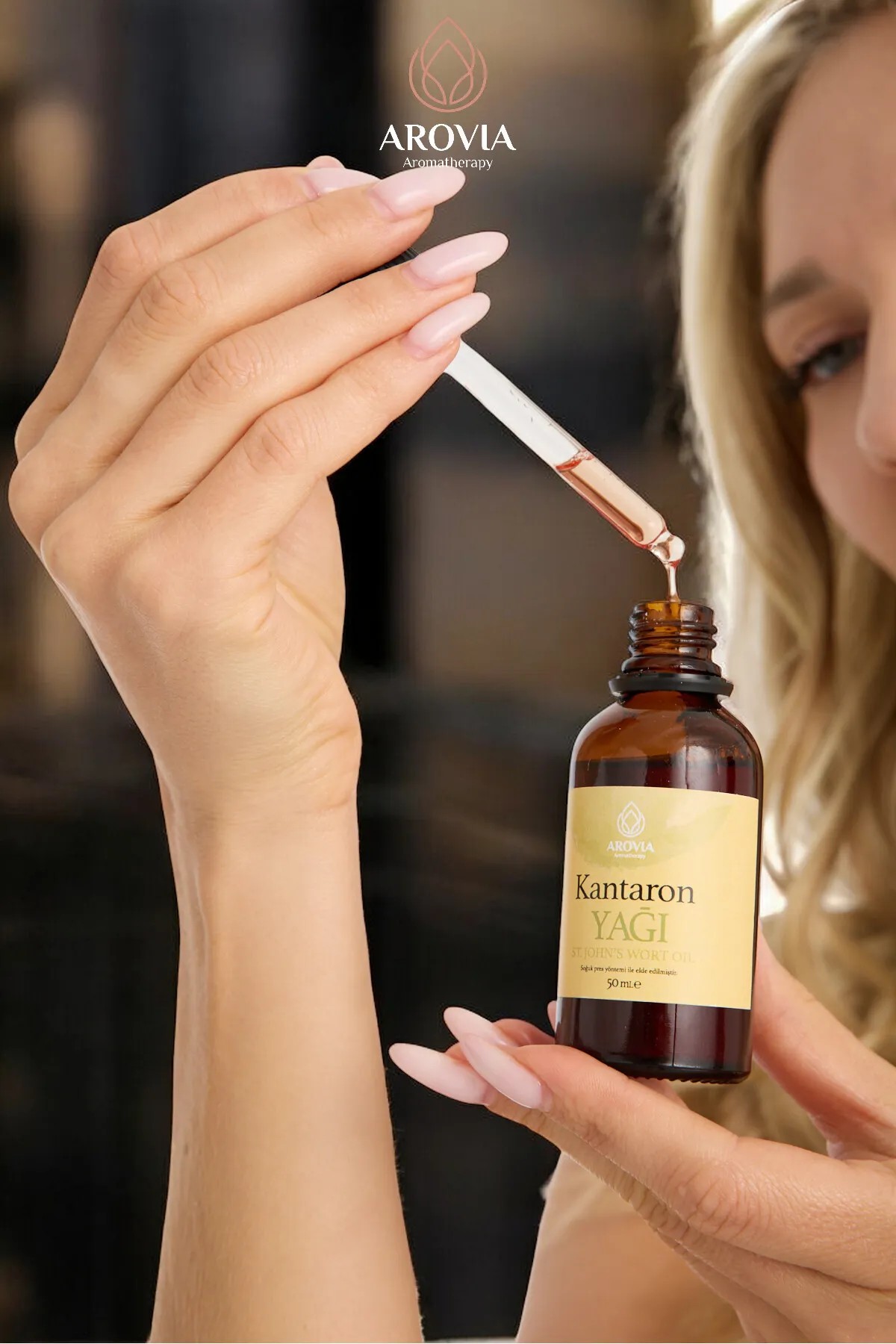 Sarı Kantaron Yağı Doğal St John'S Wort Oil Damlalıklı Cam Şişede 50ml 