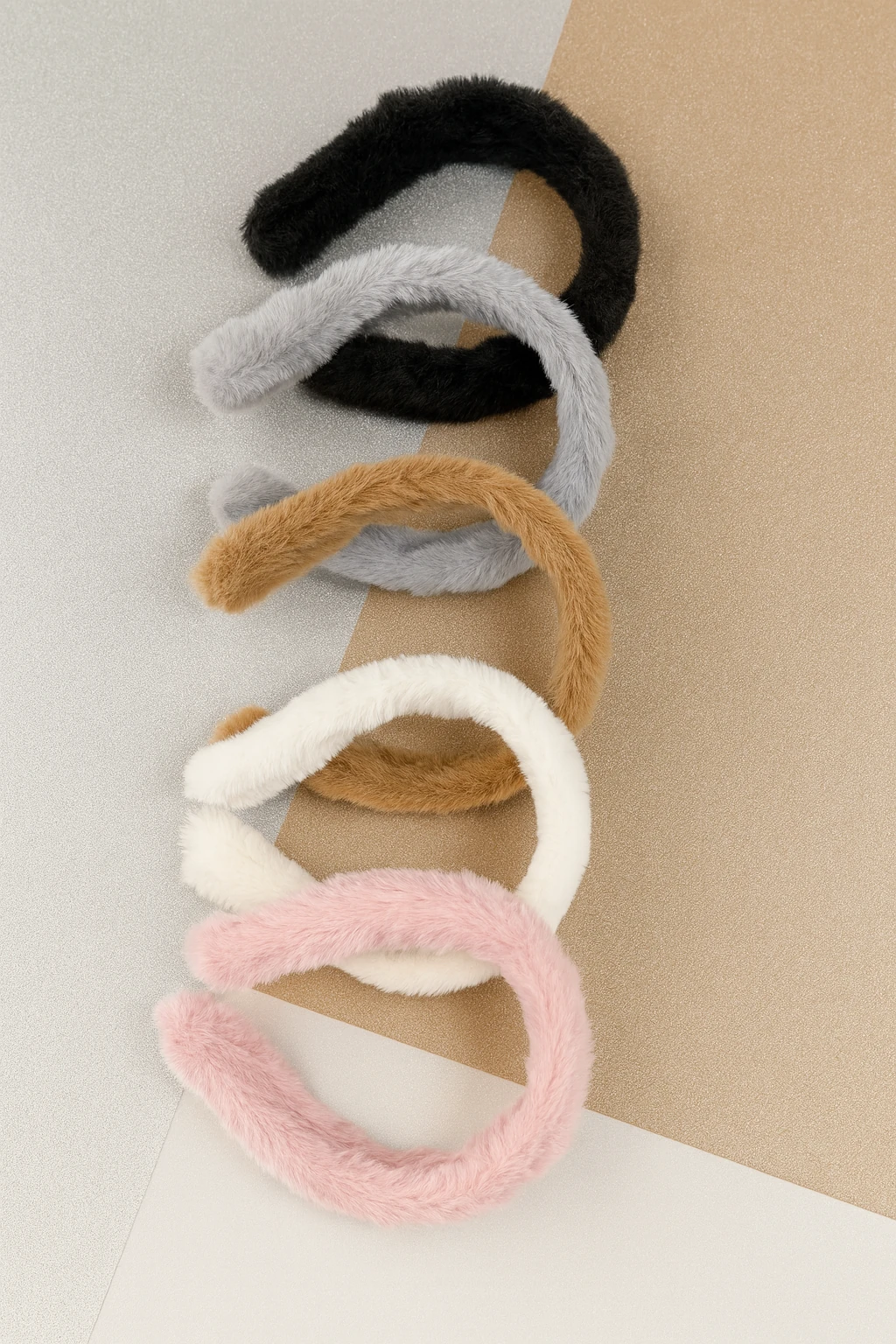 Peluş Düz Yumuşak Yetişkin / Çocuk 5'li Taç Seti