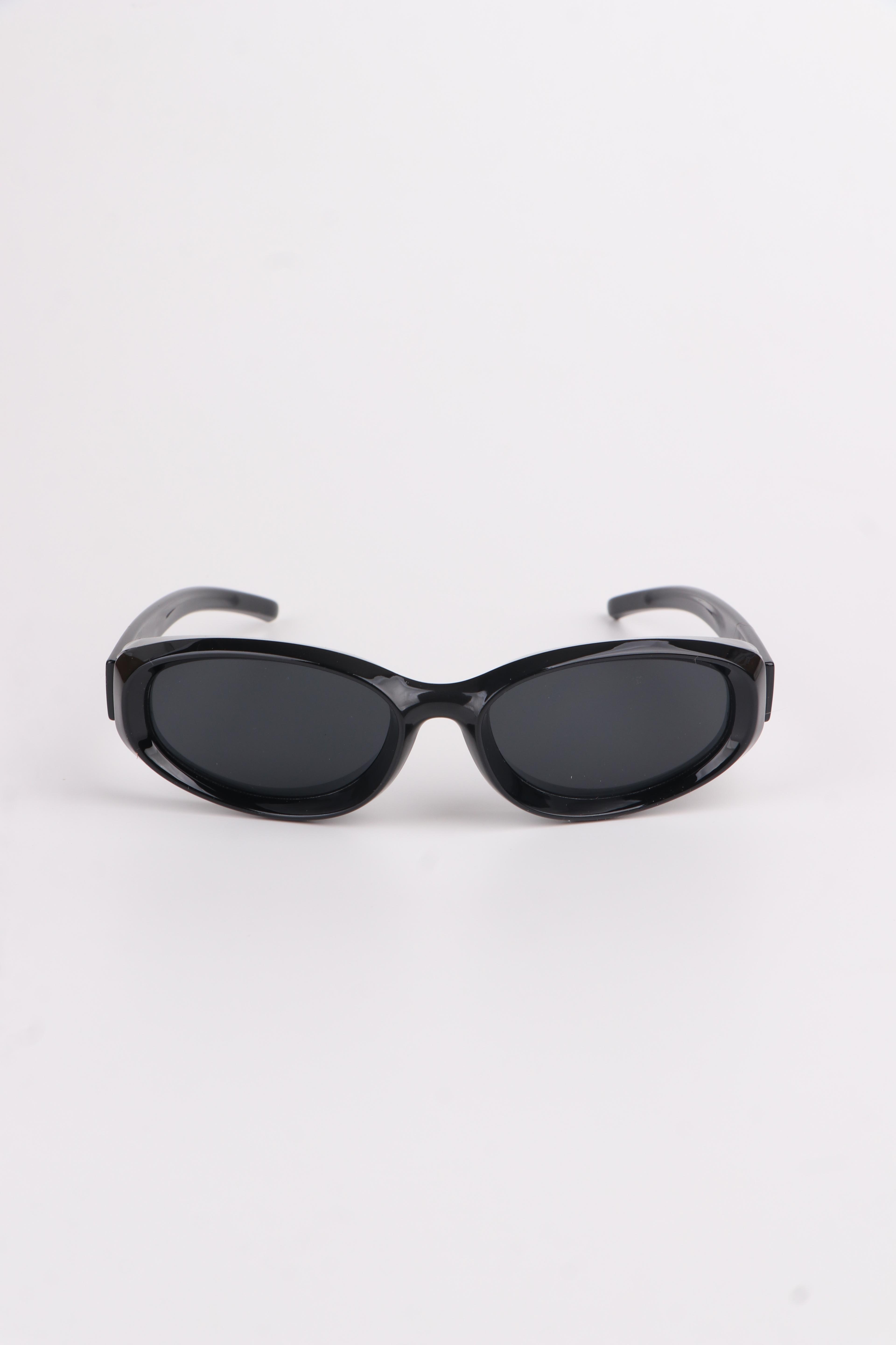 Şeritli Egg Oval Vintage Unisex Model Güneş Gözlüğü