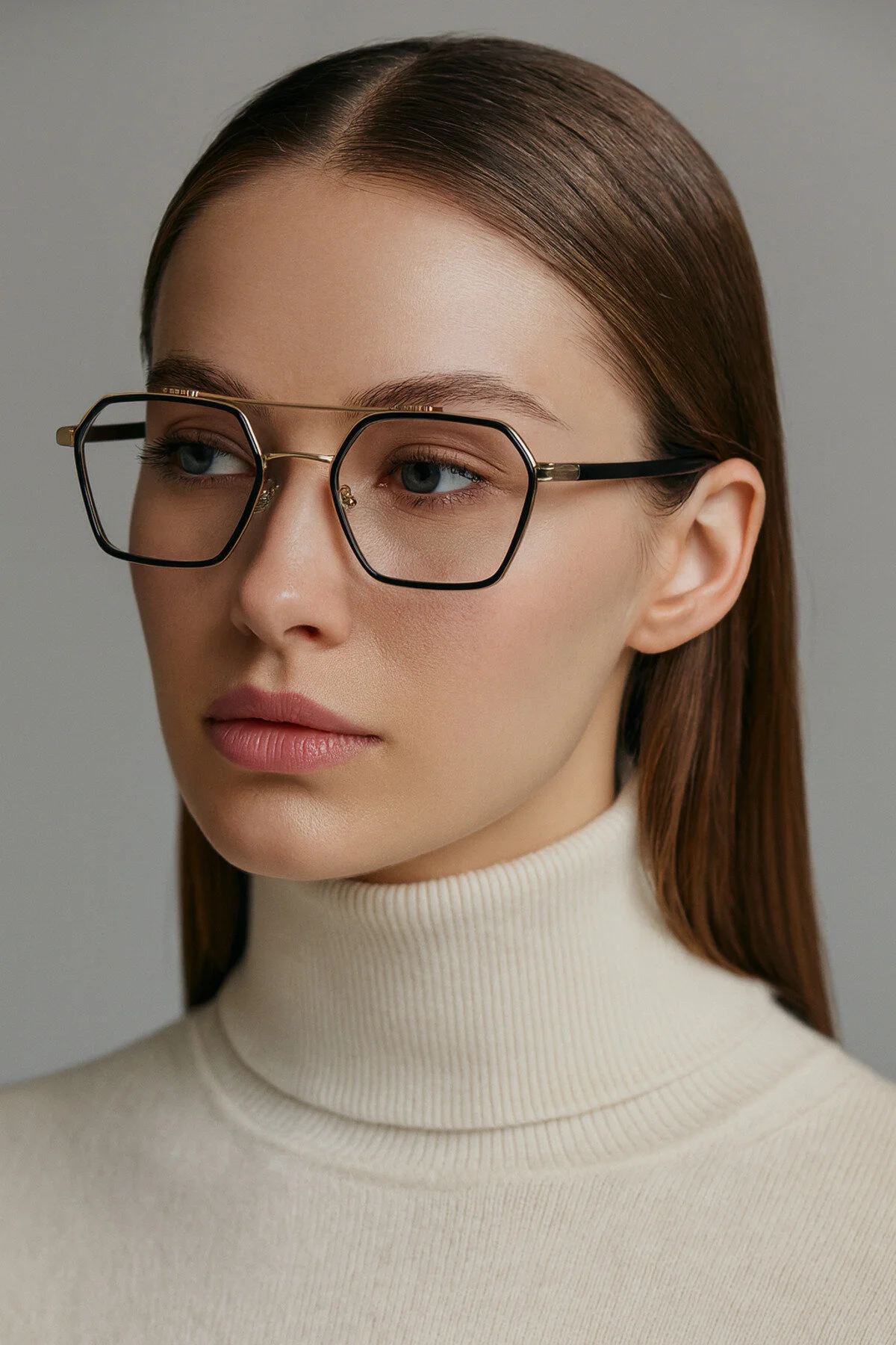 Ecş Unisex Siyah Şeffaf Mavi Işık Filtreli Gözlük