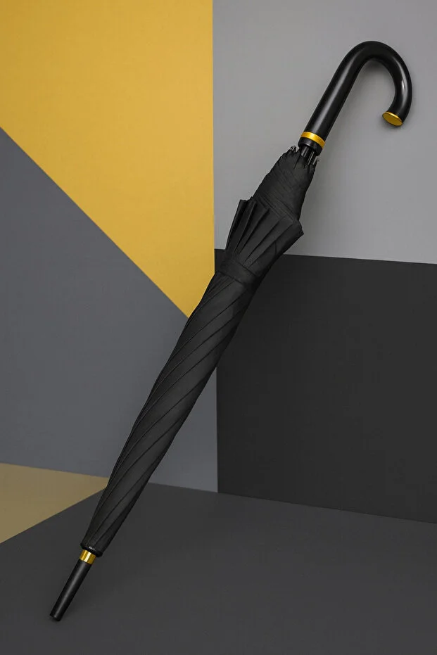 Gold Detaylı 10 Telli Fiber Şemsiye  MCR 63