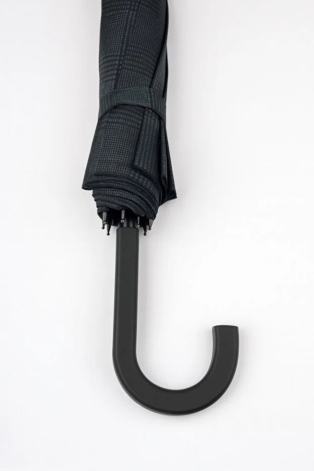 16 Telli MCR 40 Kaliteli Kareli Desenli Kırılmaz Şemsiye