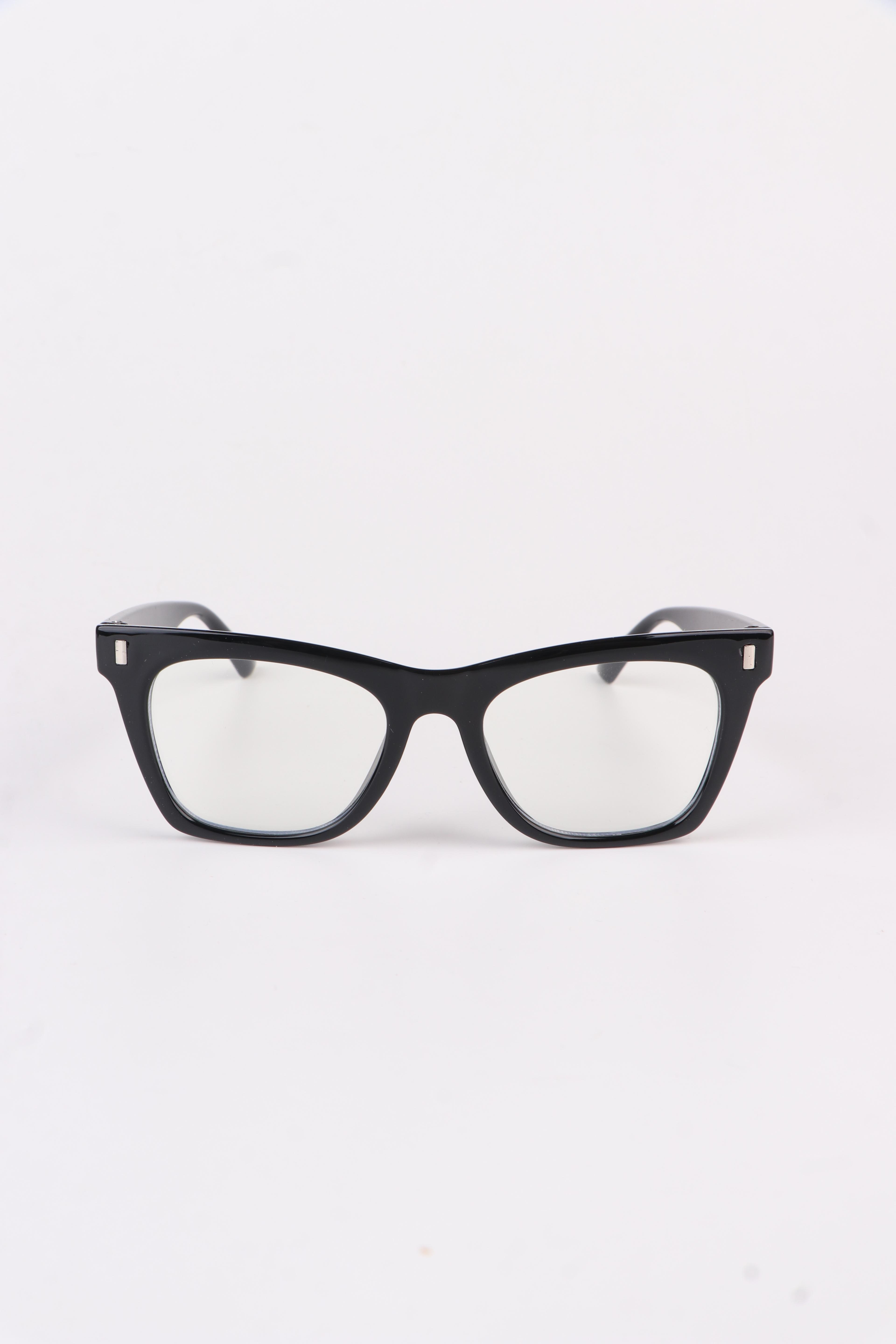 Night Unisex Lüx  Güneş Gözlüğü - Şeffaf / Siyah