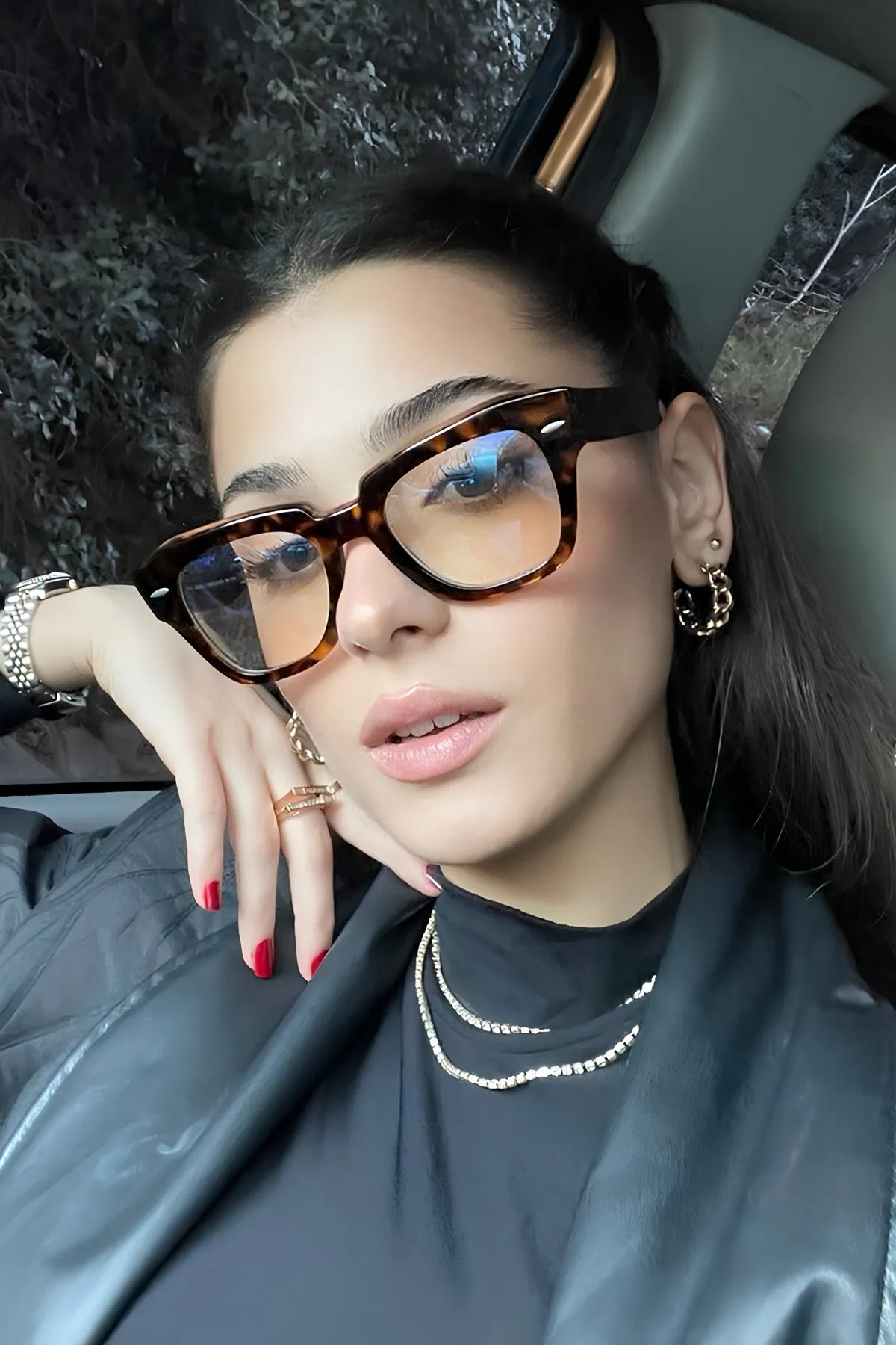 Ogıyanı Dı Polo Unısex Güneş Gözlüğü - Leopar / Şeffaf