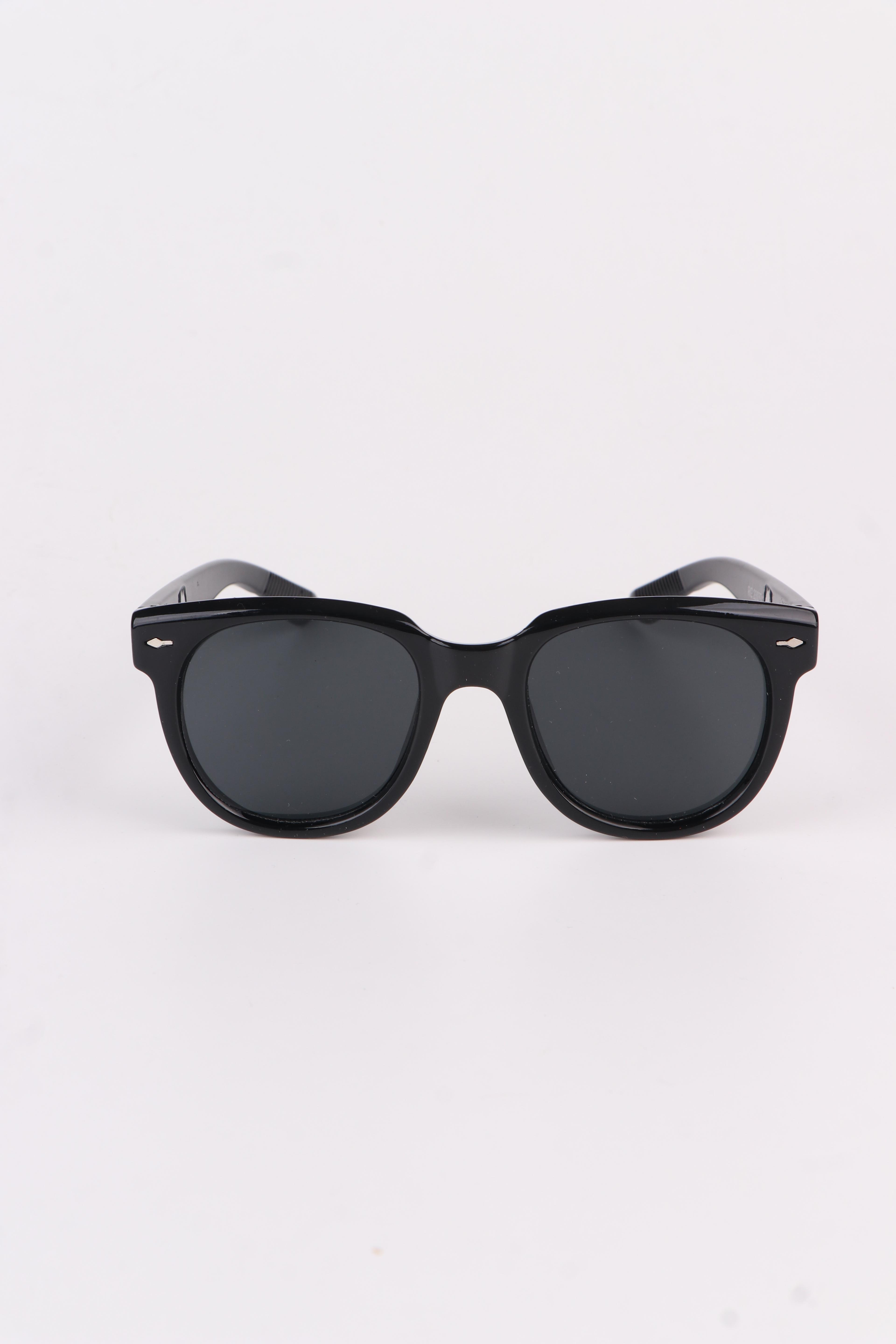 Ovalli Yan Ok Oval Unisex Güneş Gözlüğü - Siyah