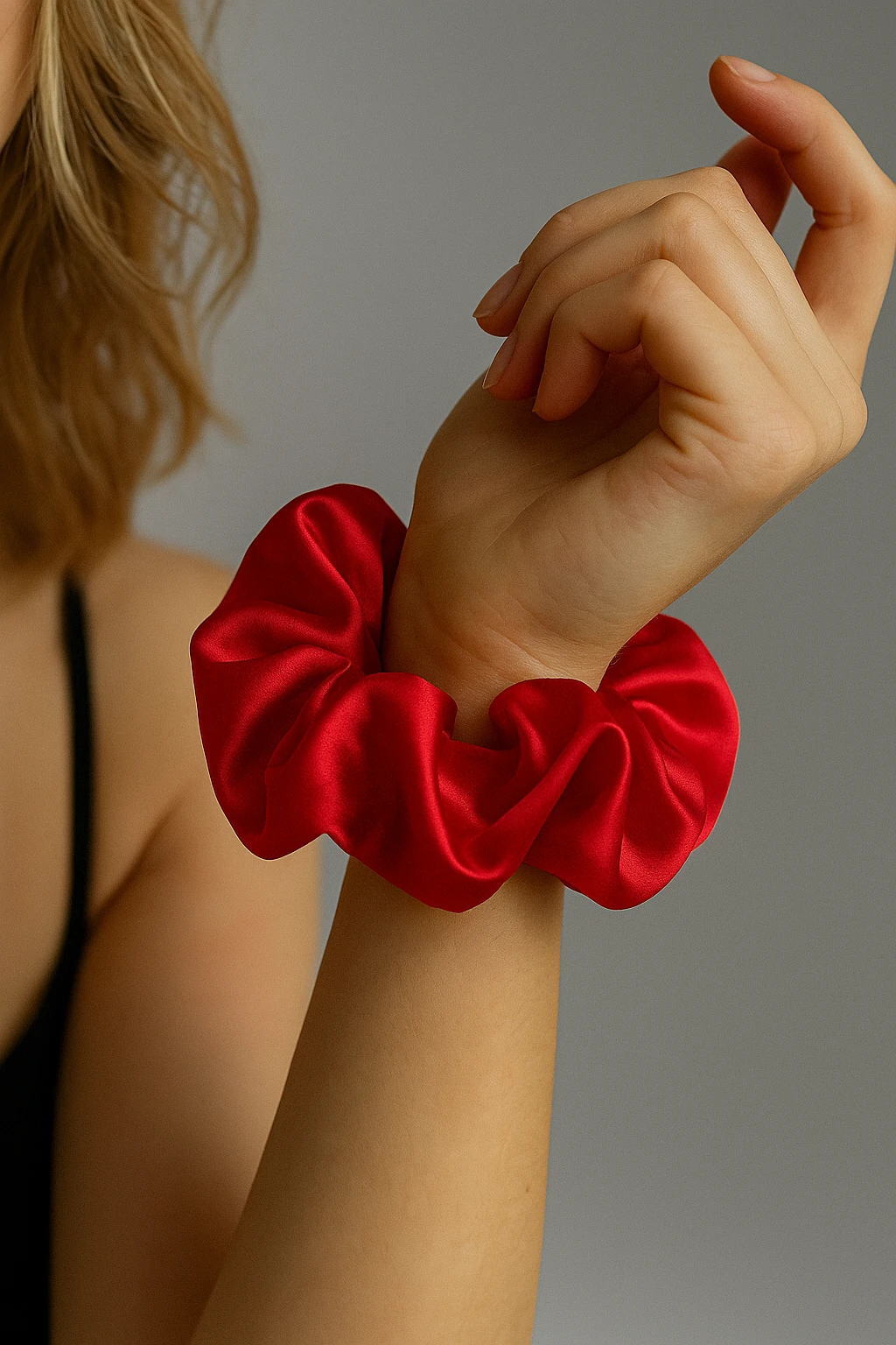 Saten Simit Lastikli Saç Toka Seti 8'lI