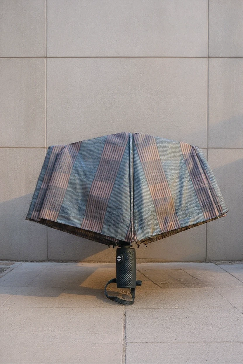 Çizgili Ekoseli Otomatik Full Fonksiyon Açma Kapama Fiber Tel Kılıflı Desenli Kaliteli Lüx Şemsiye 16